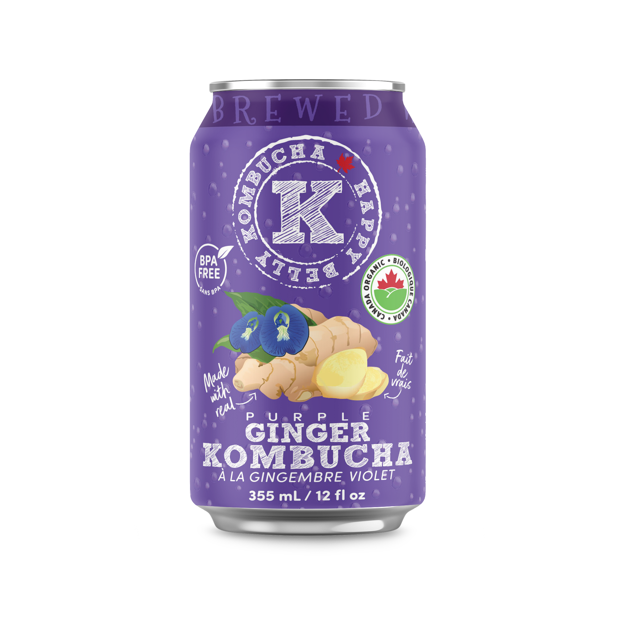 PURPLE GINGER KOMBUCHA — HAPPY BELLY KOMBUCHA