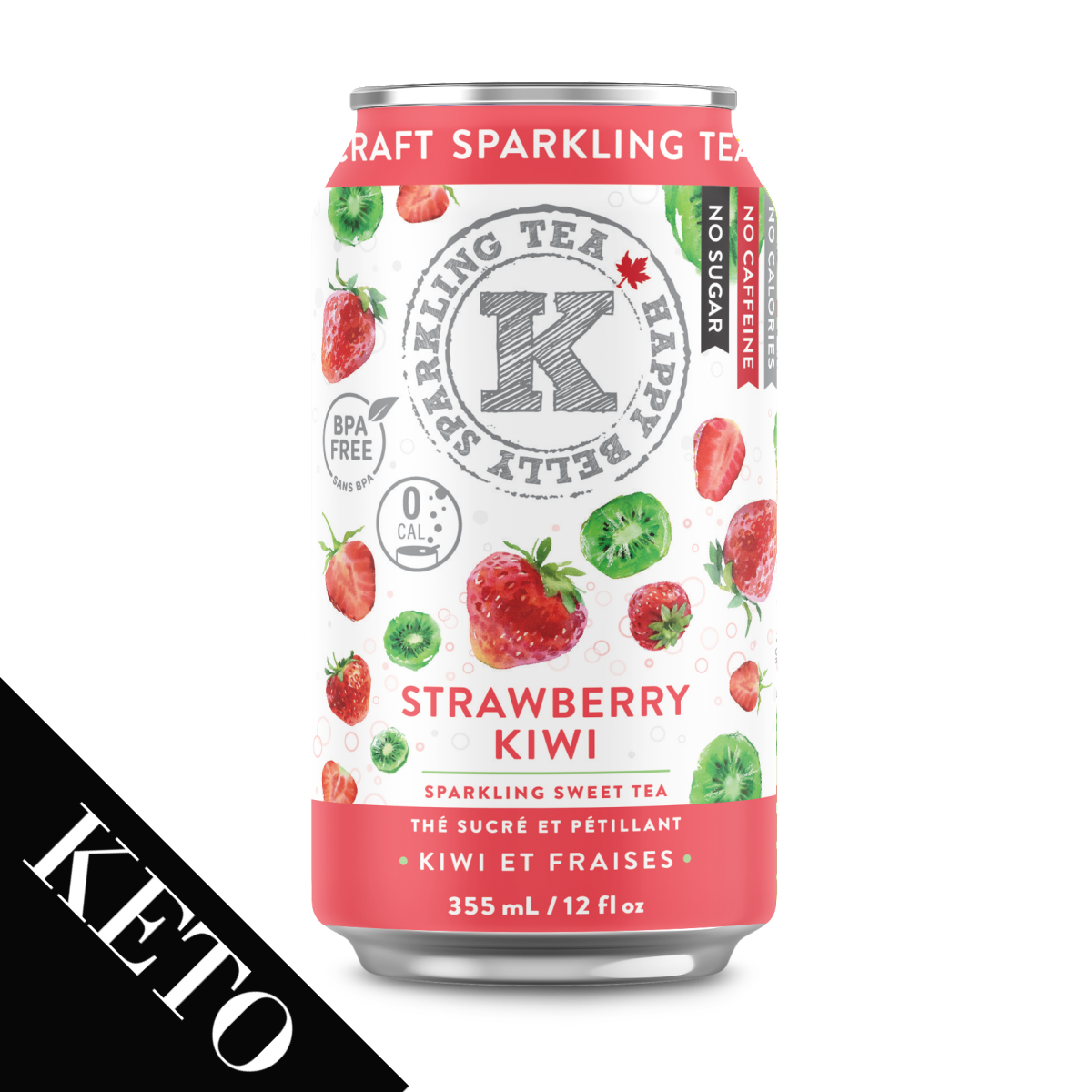 Strawberry Kiwi — HAPPY BELLY KOMBUCHA
