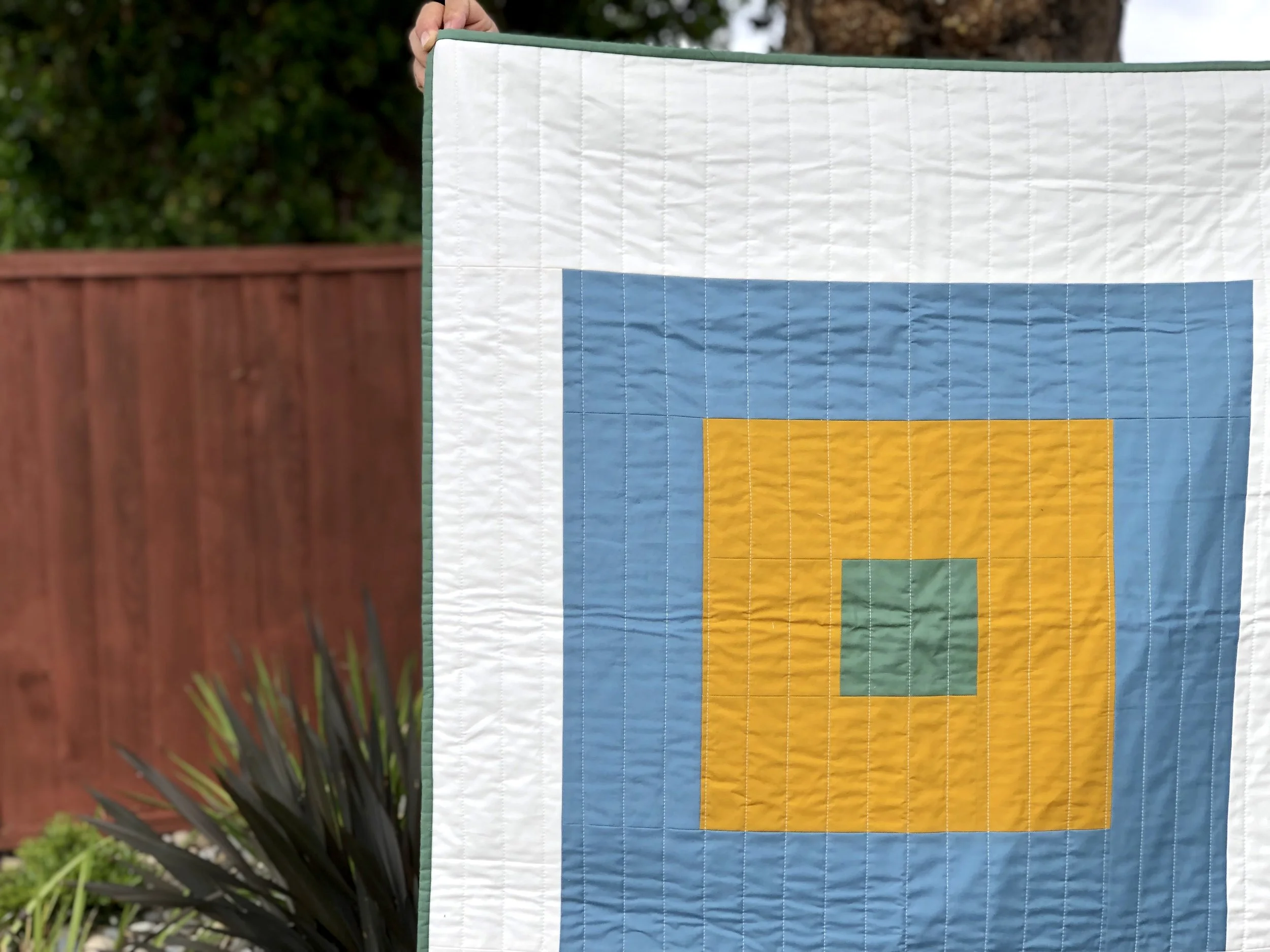 Log Cabin Baby Quilt - Free Pattern