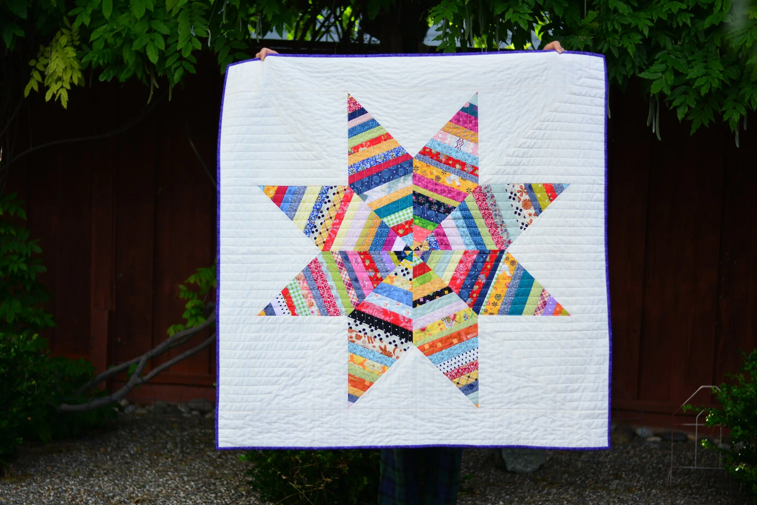 Scrappy Lone Star Quilt 