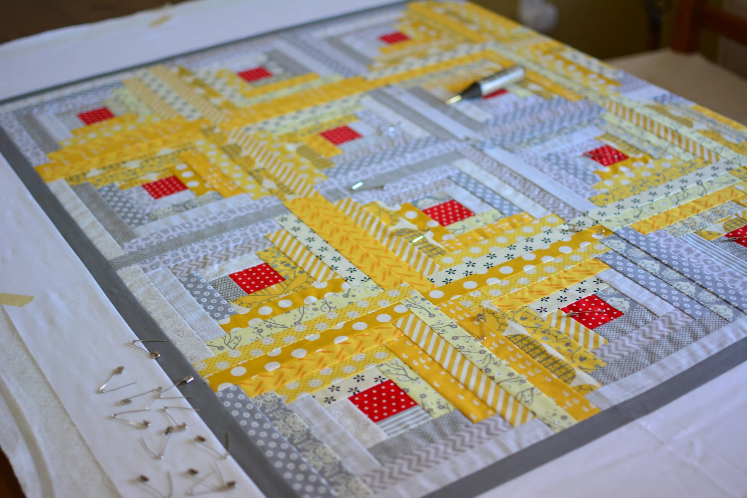 WIP: Scrappy Log Cabin 