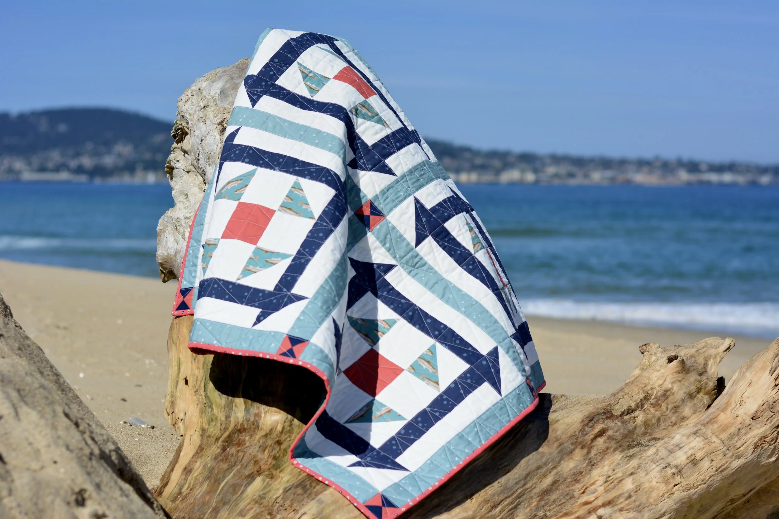 Double Churn Dash Quilt 