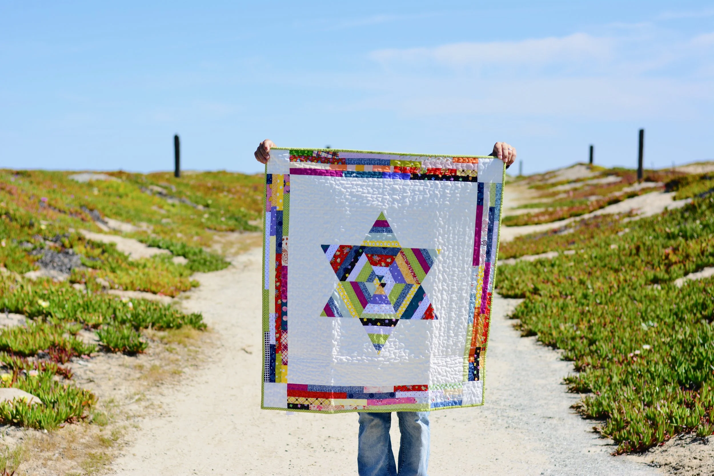 Scrappy Star Wall Hanging/Baby Quilt 