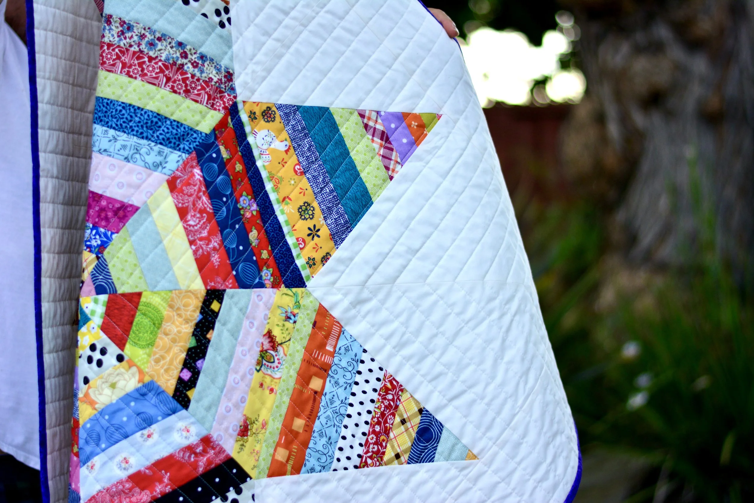 SCRAPPY LONE STAR QUILT 