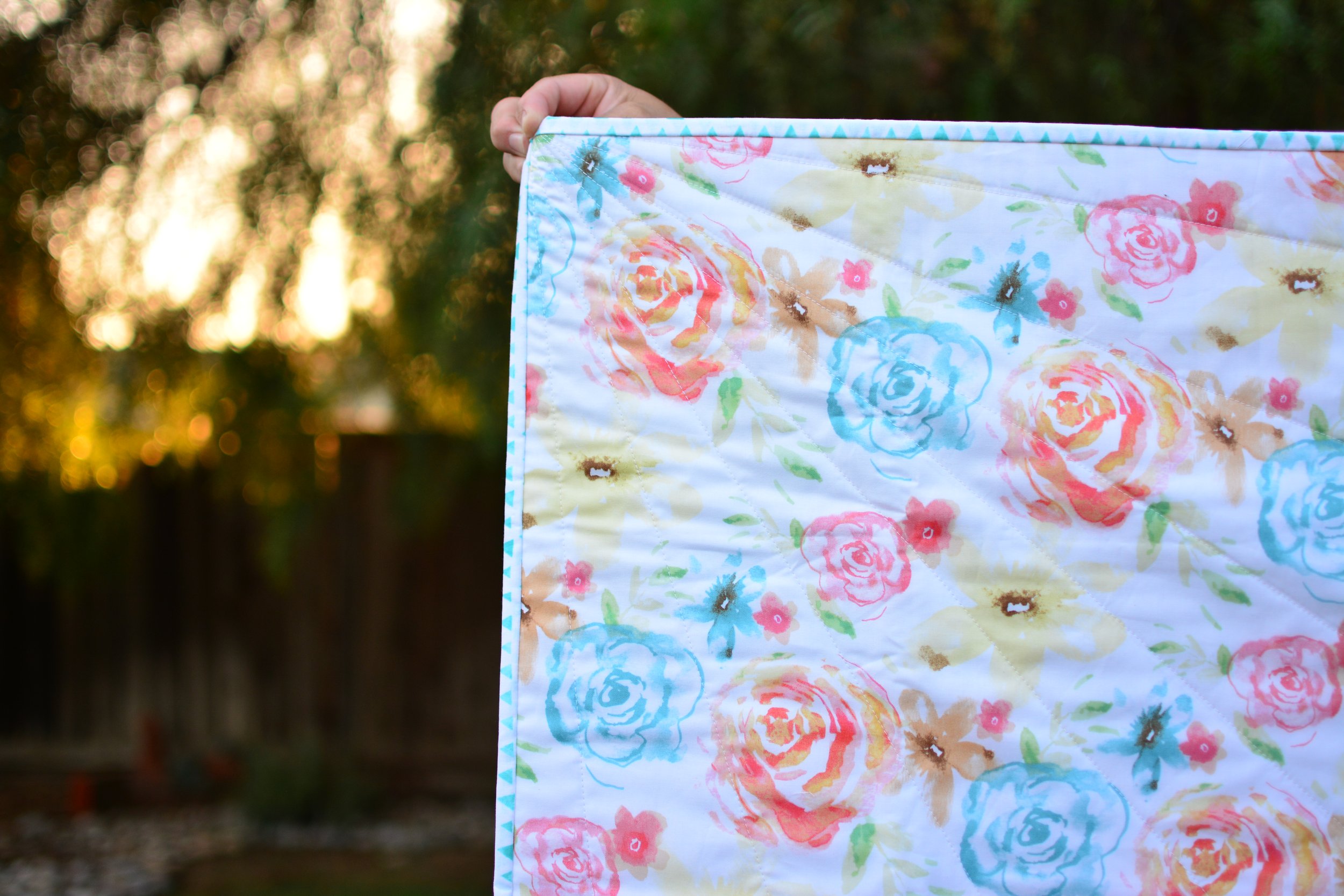 WATERCOLOR - WHOLE CLOTH QUILT 