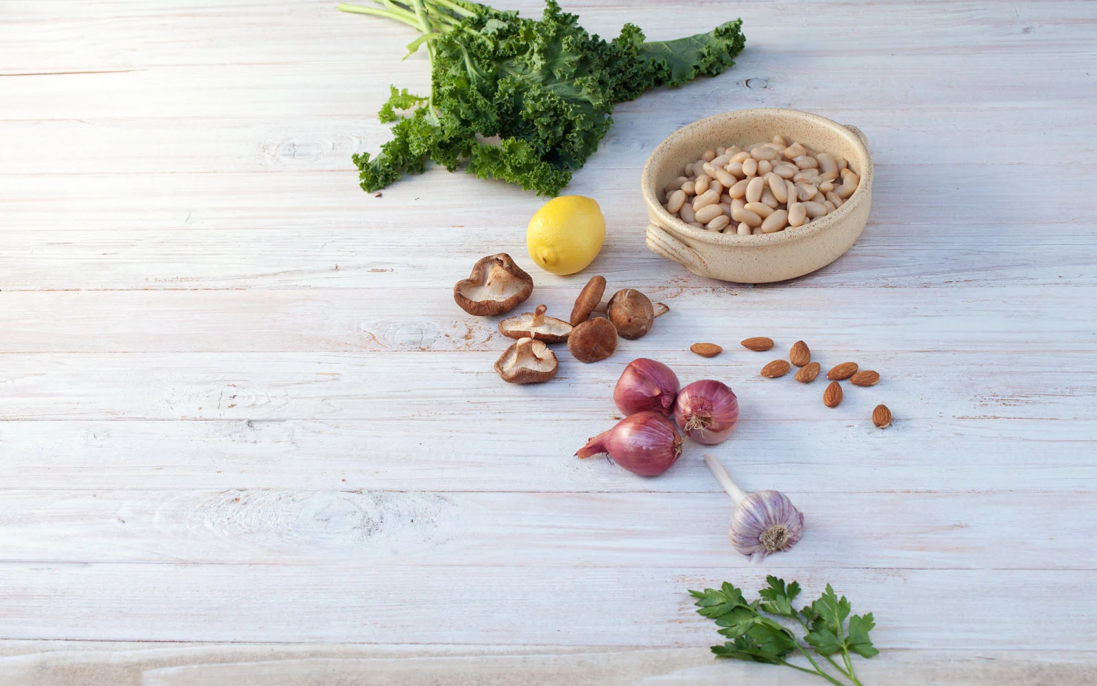 Farro Pilaf with Mushrooms, White Beans and Kale // Natural Girl Modern World // Vegetarian