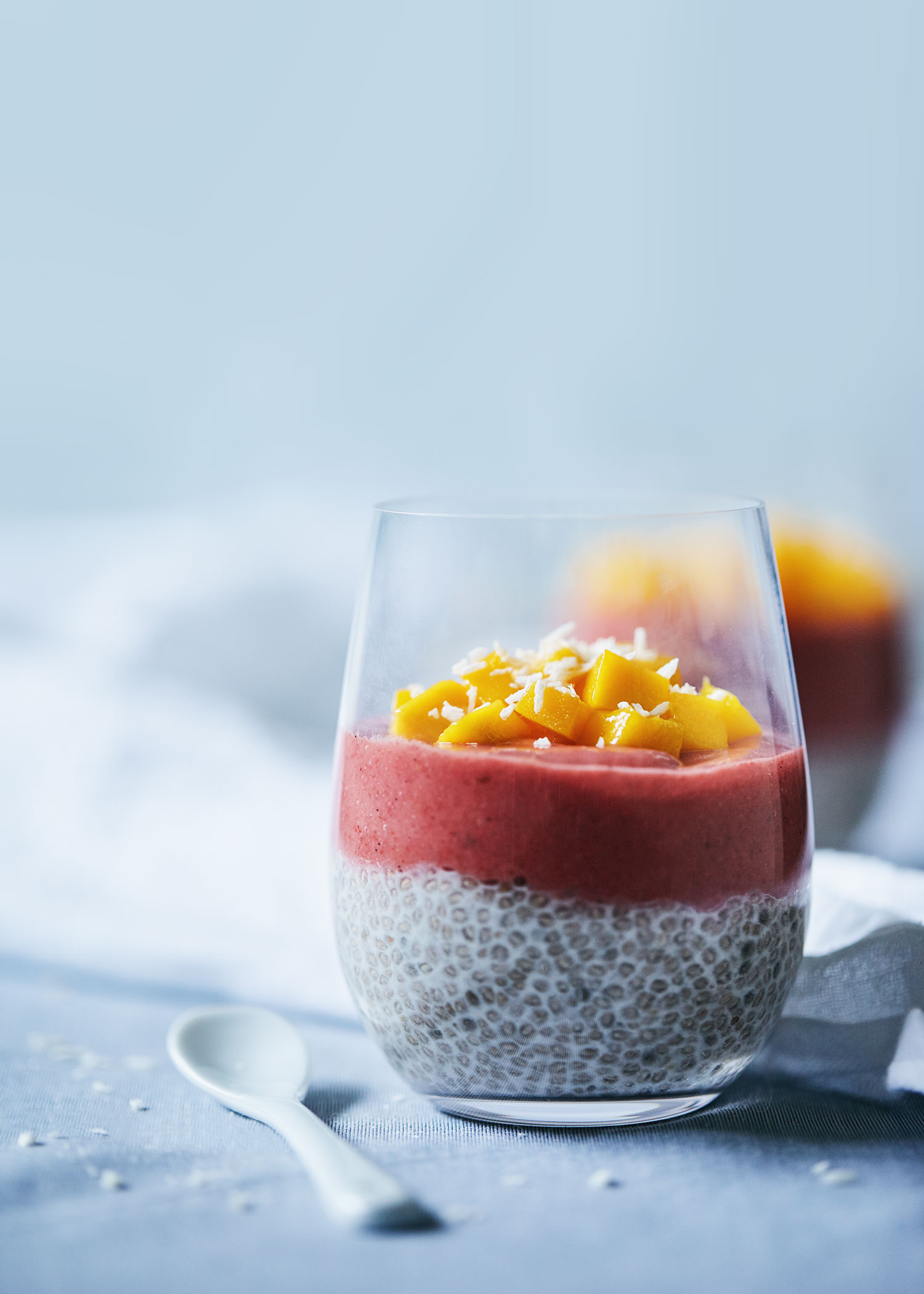Guava & Strawberry Chia Pudding Parfait // Natural Girl Modern World // Vegan & Gluten Free