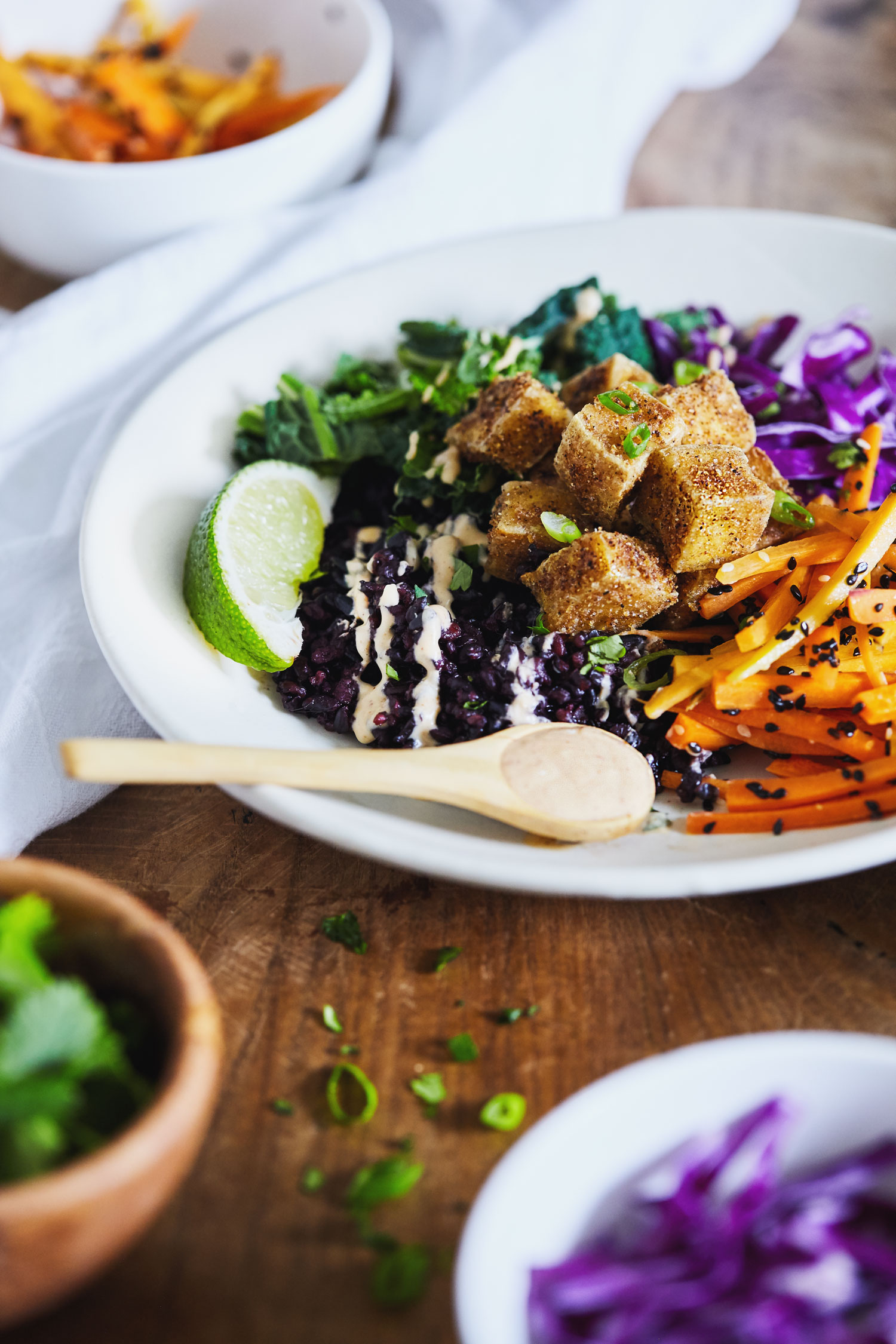 Forbidden Rice Buddha Bowl with Crispy Tofu // Natural Girl Modern World // Vegan & Gluten Free