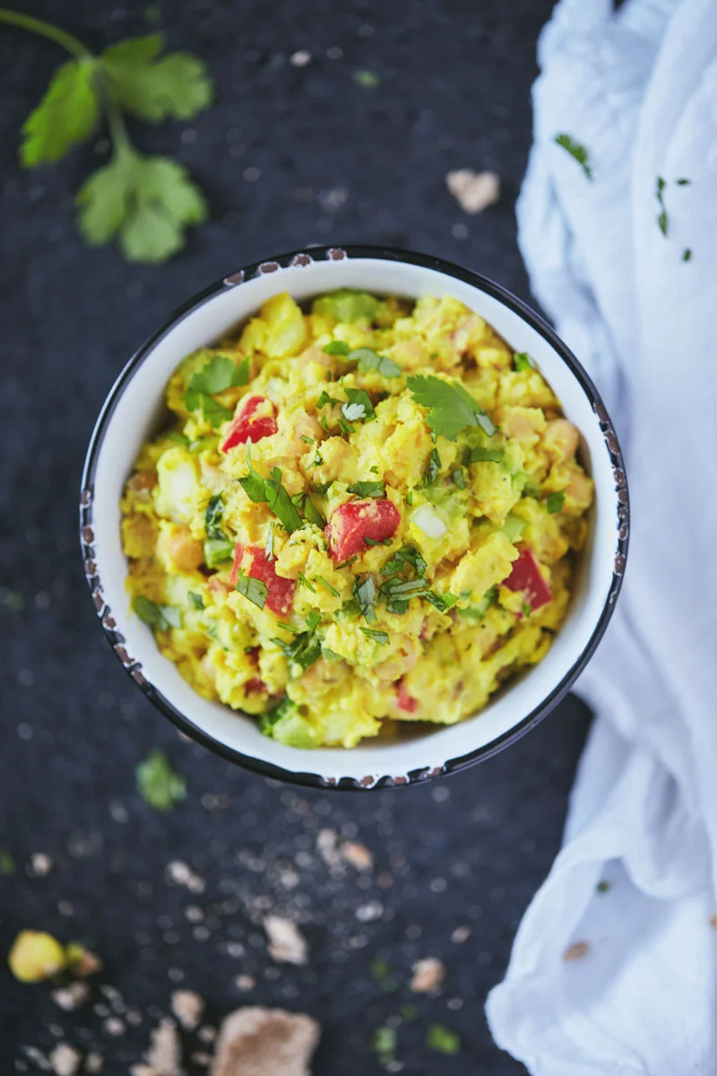 Curry Chickpea Salad Pitas with Apple Slaw // Natural Girl Modern World // Gluten Free