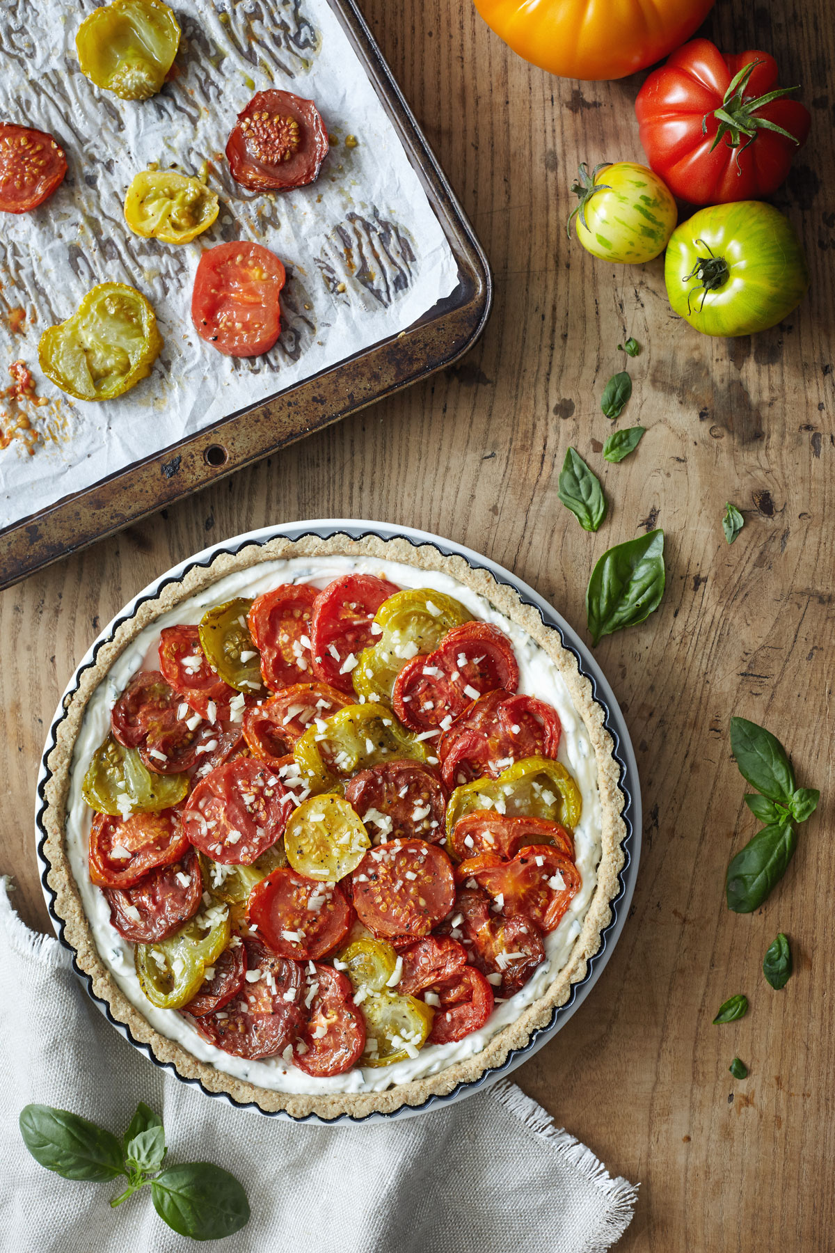 Heirloom Tomato Tart with Gluten Free Crust // Natural Girl Modern World // Vegetarian & Gluten Free