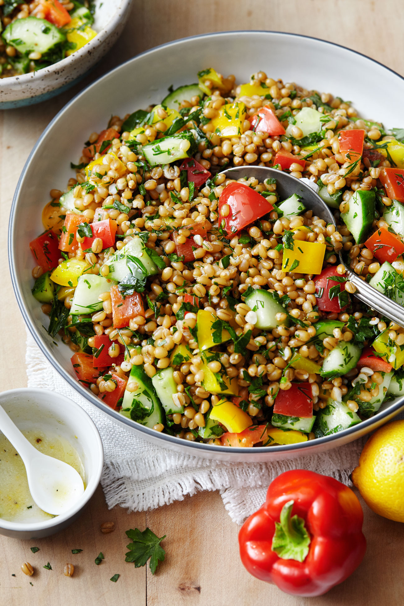 Grain Salad with Fresh Lemon & Herbs // Natural Girl Modern World // Vegan