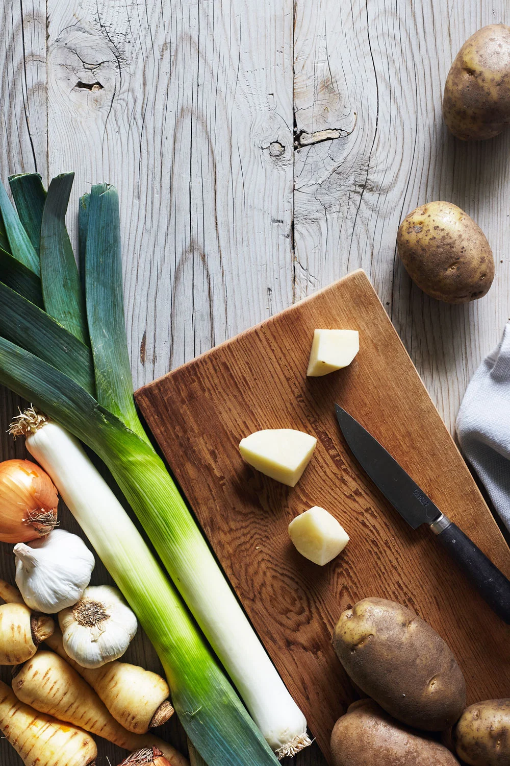 Potato Parsnip & Leek Soup with Chive Gremolata // Natural Girl Modern World // Vegan & Gluten Free