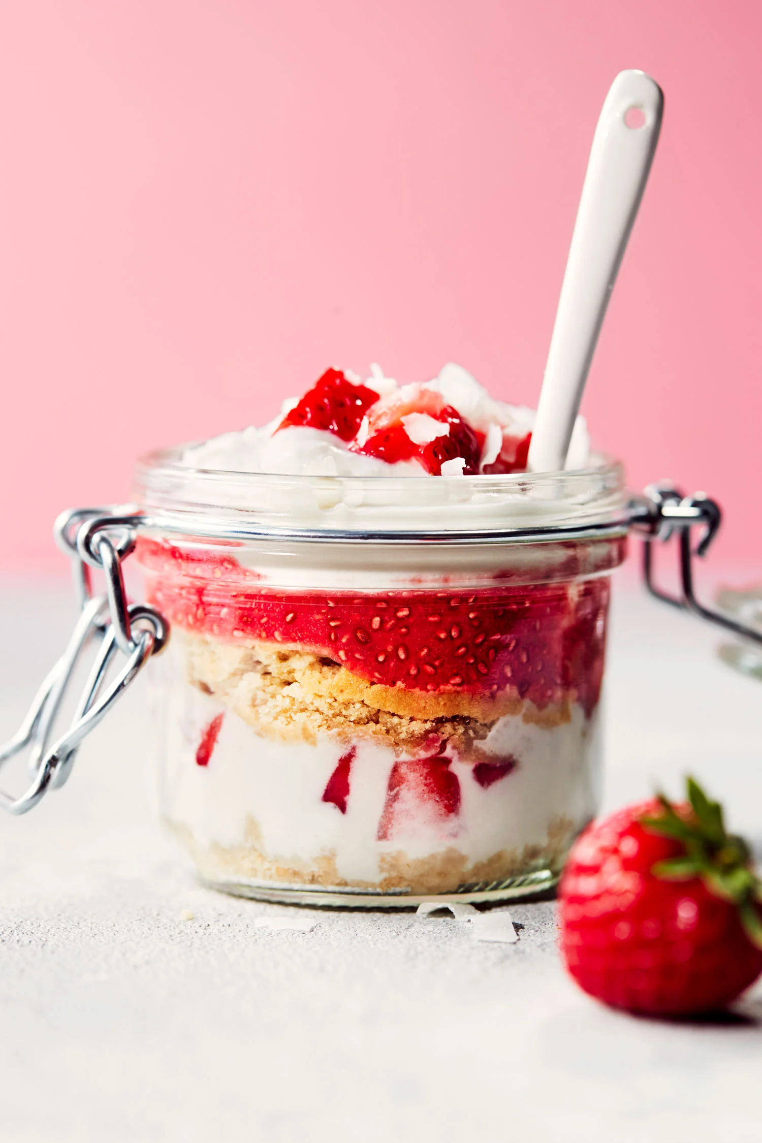 Vegan Strawberry Shortcake Trifle | Evergreen Kitchen | Vegan & Gluten Free
