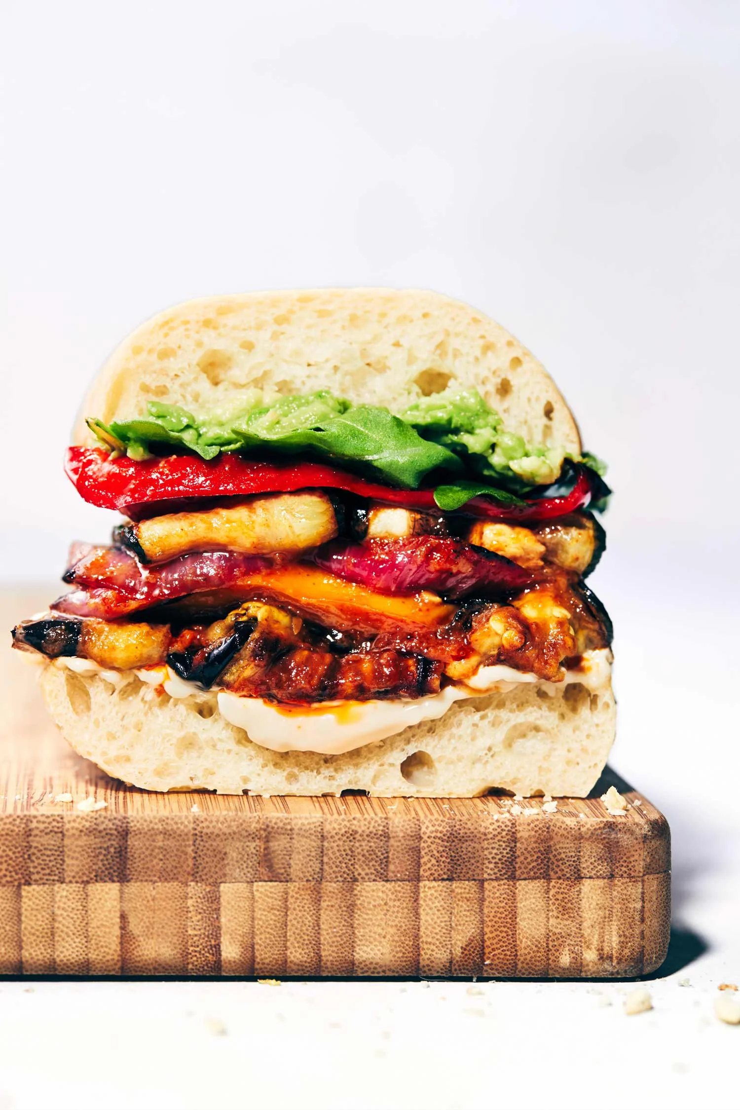 Roasted Veggie Sandwiches with Peri Peri | Evergreen Kitchen | Vegan