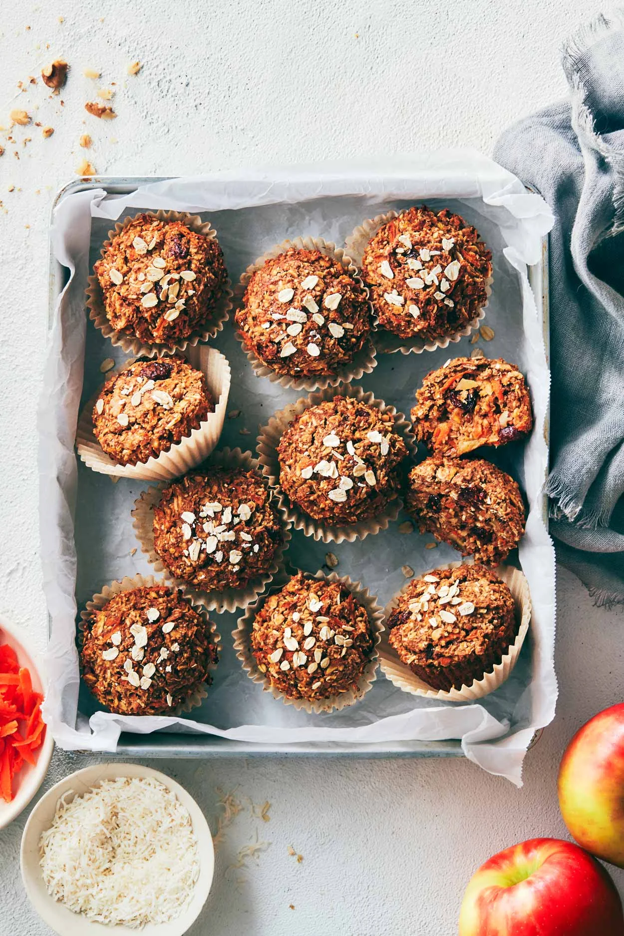 Morning Glory Muffins | Evergreen Kitchen | Vegan & Gluten Free