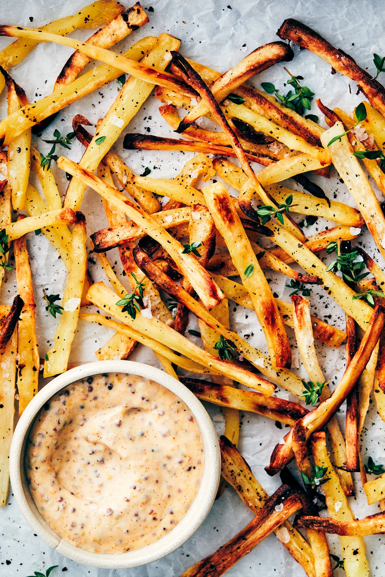 Parsnip Shoestring Fries | Evergreen Kitchen | Vegan, Gluten Free