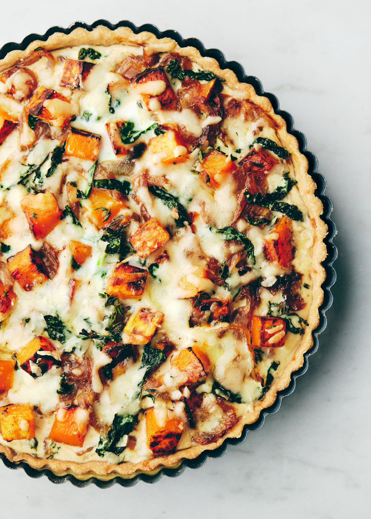 Butternut Squash, Onion and Cheese Quiche — Evergreen Kitchen