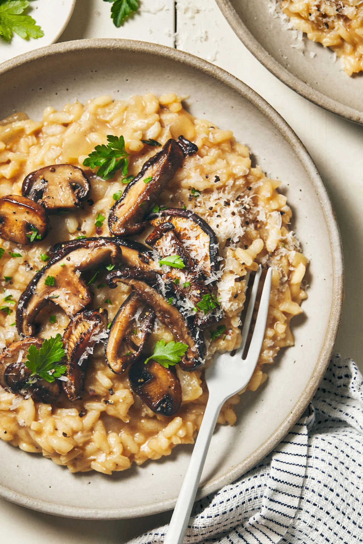 Mushroom Risotto (Vegetarian / Vegan) — Evergreen Kitchen
