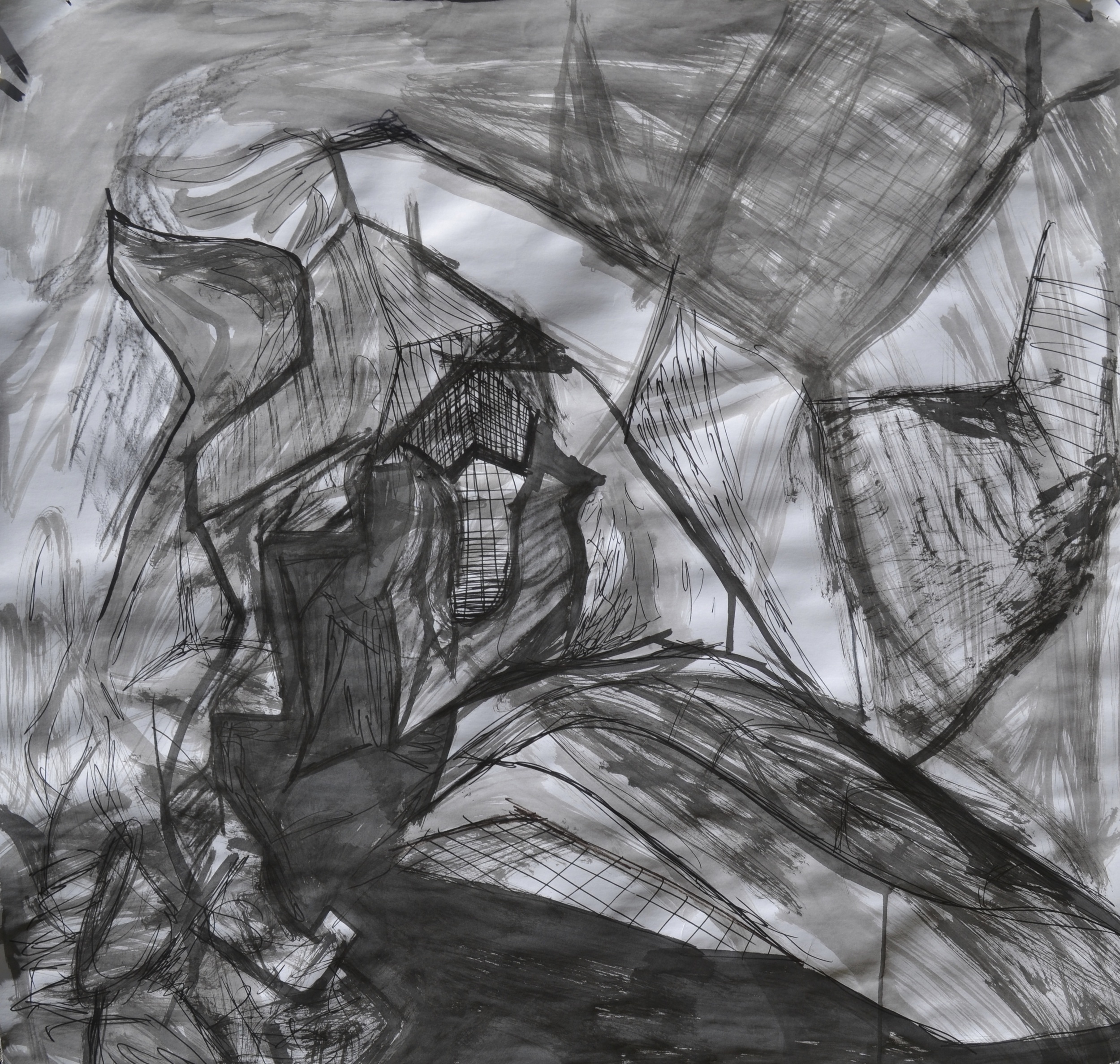 crumpled (44"x44")