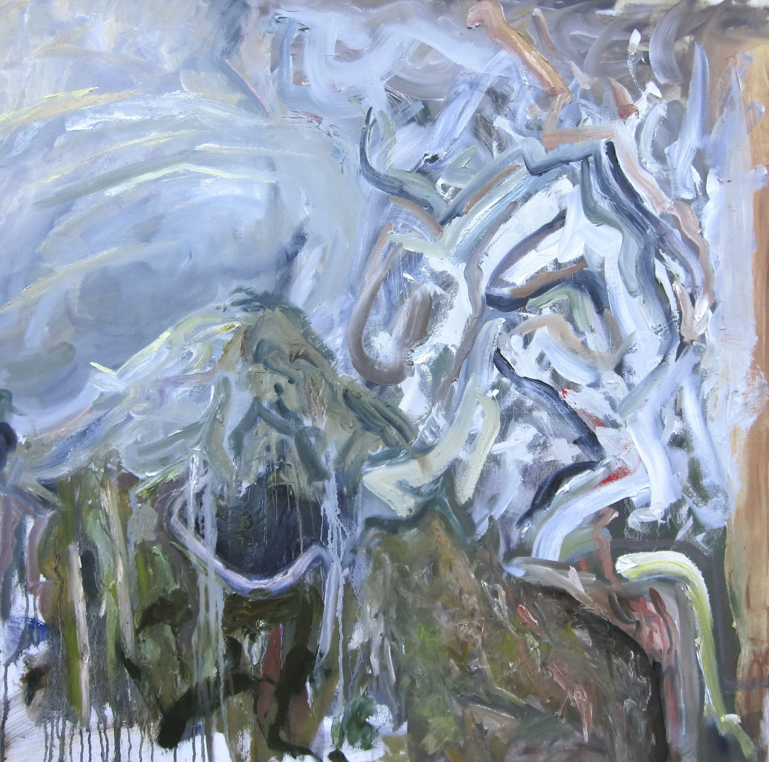 good and evil (38"x38")