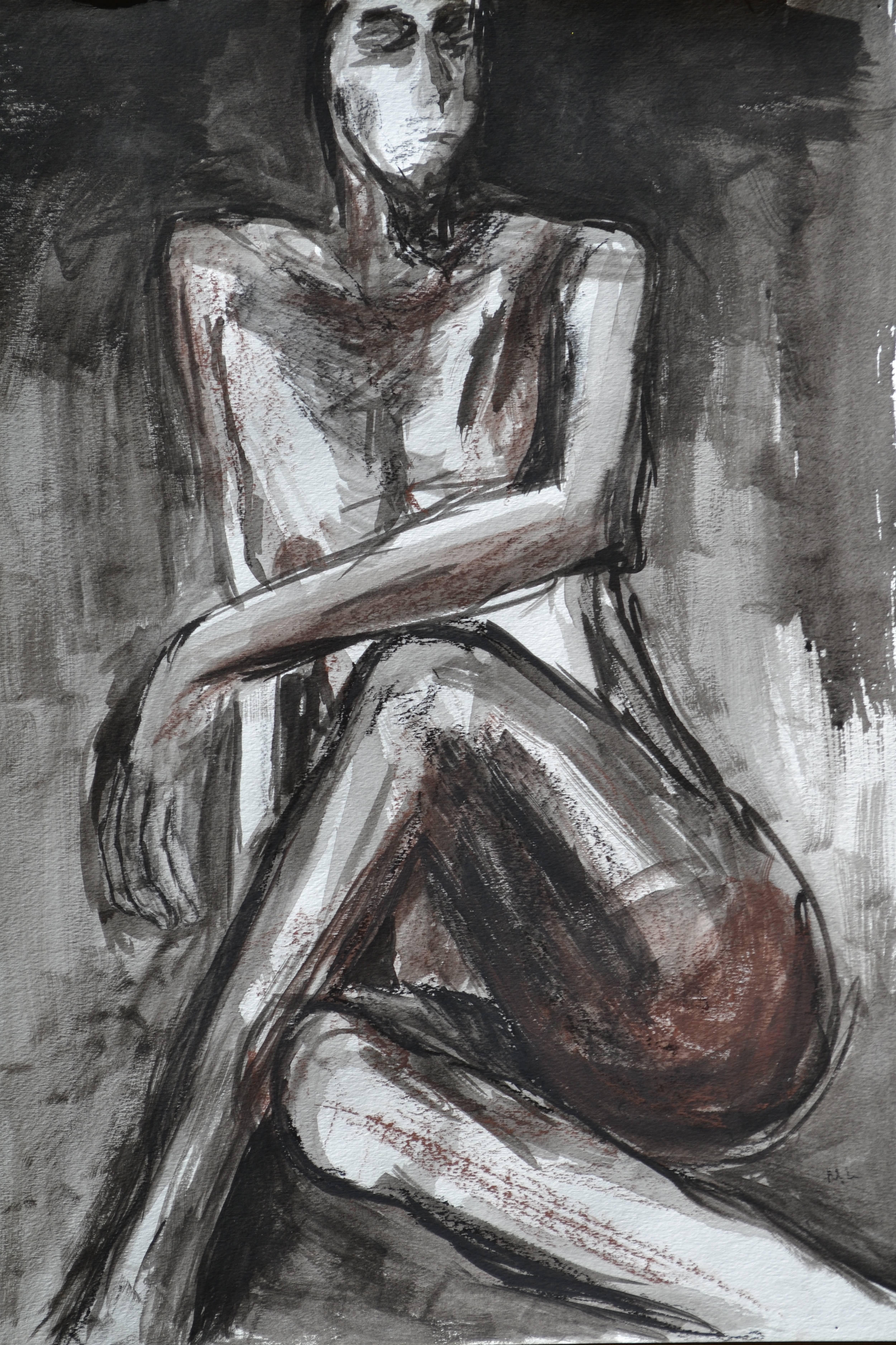 seated woman