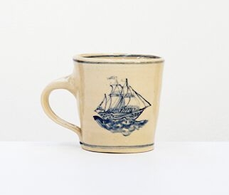 Image: Gerry Wedd, Vessel Cup, thrown, cobalt decoratio, .1220°, 90x90mm. Photo: Andrew Cowen