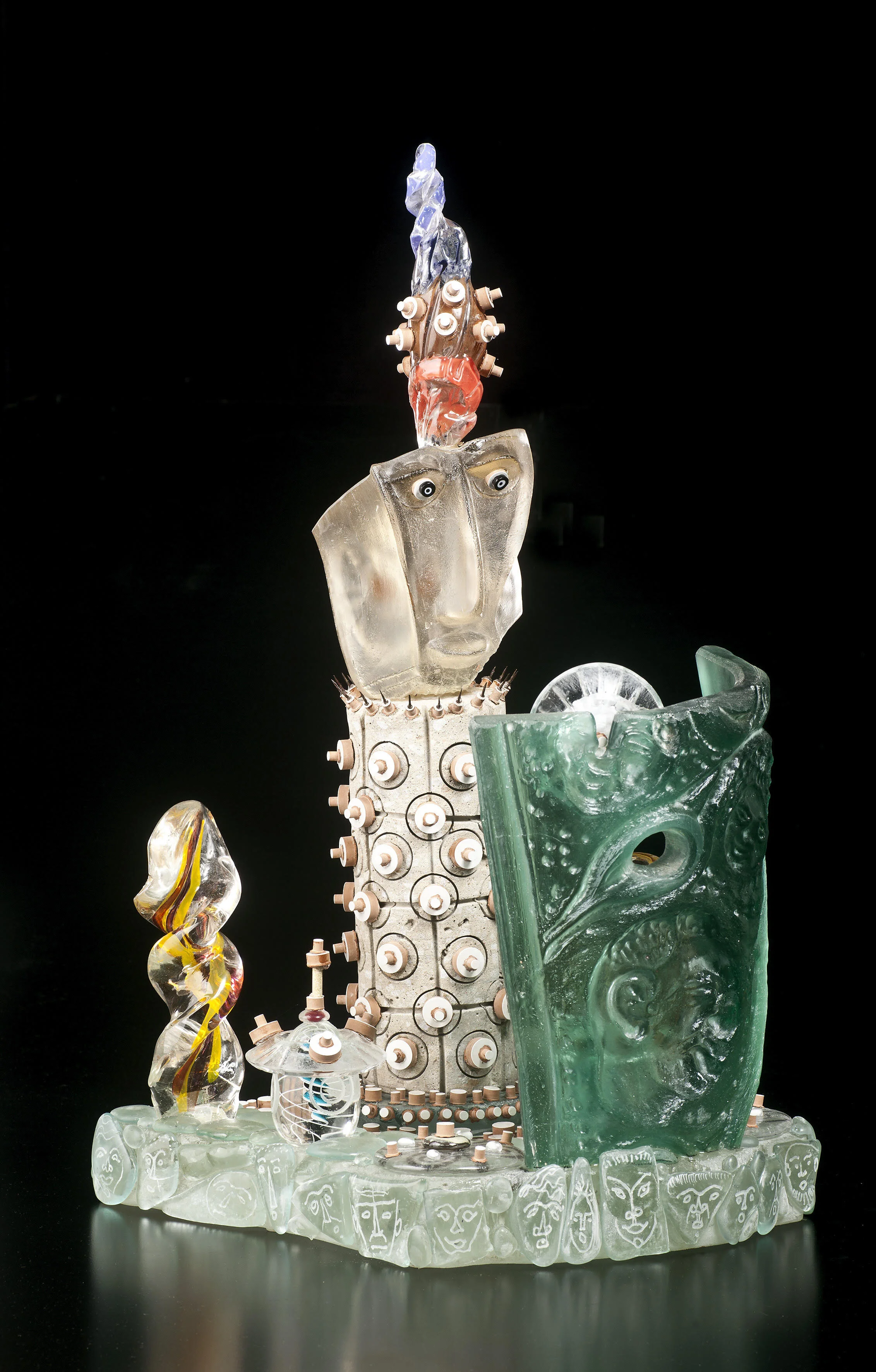 Stephen Skillitzi, ‘Personal Space Invasion’. glass, concrete, clay, metal