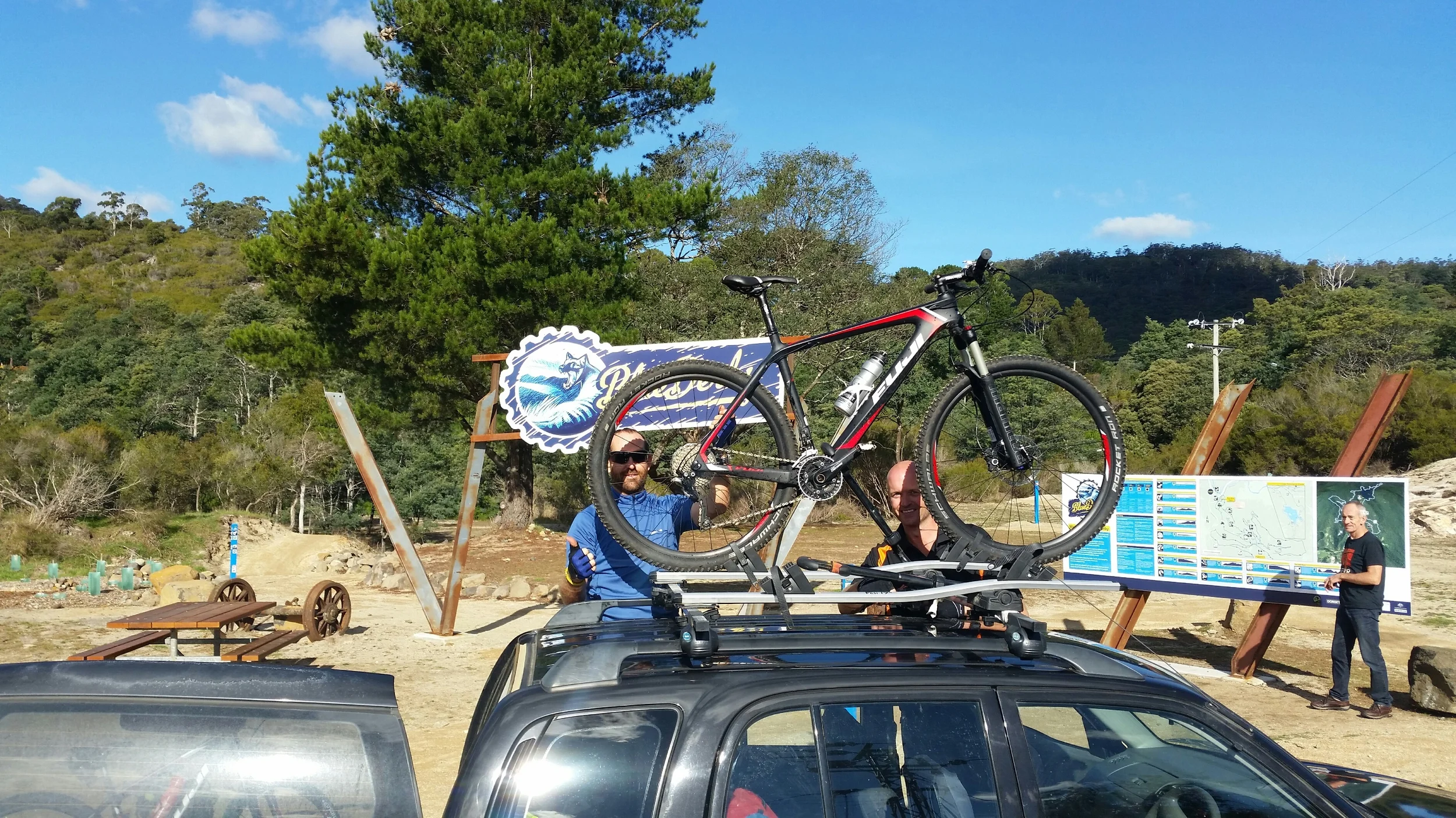 Blue derby trail head