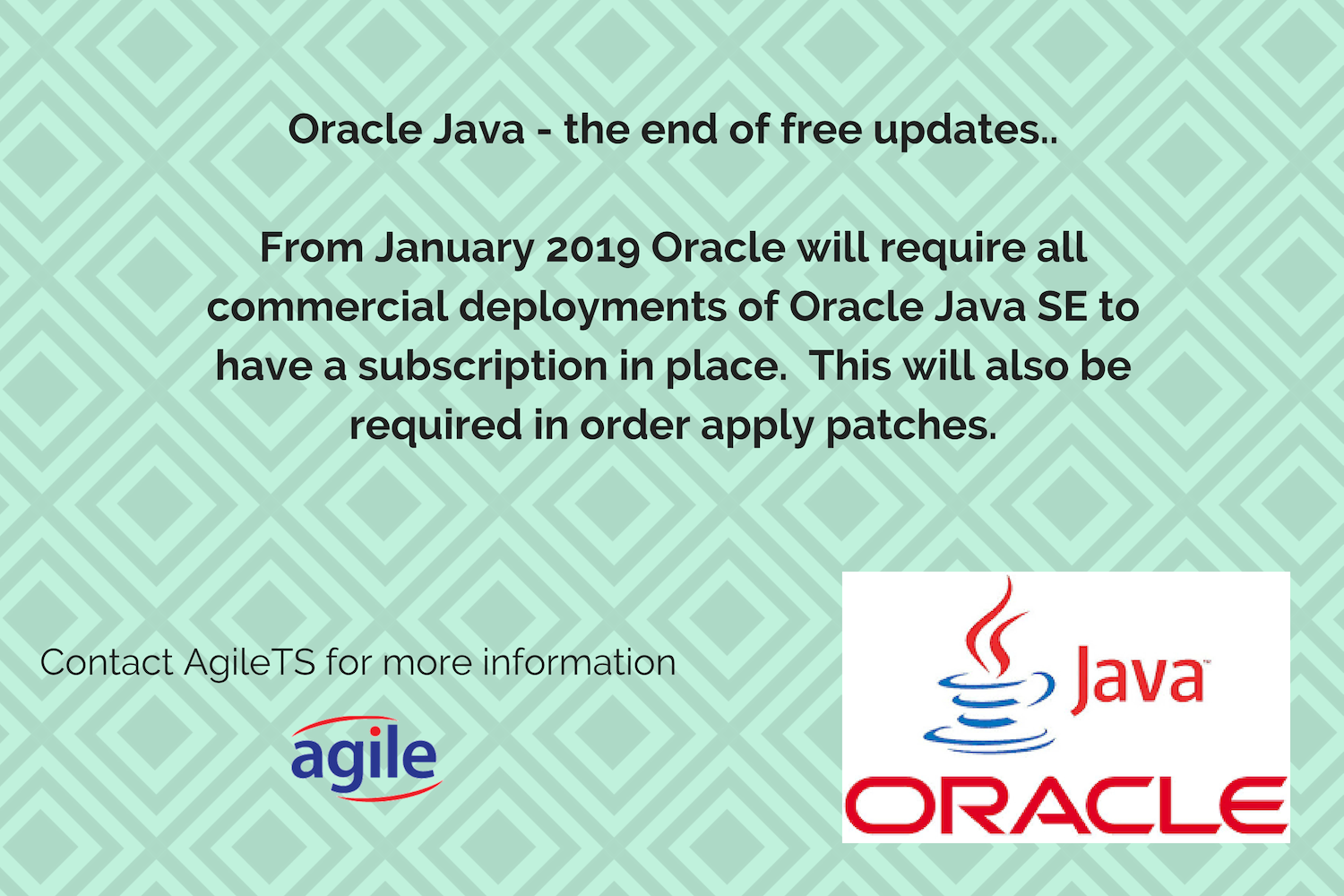 Oracle Java subscription advice