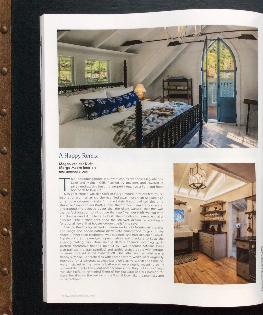 Maine Home+Design. Working with Megan van der Kieft of Margo Moore Design we completed this fabulous Lakeside Cabin last year in Camden, Maine.