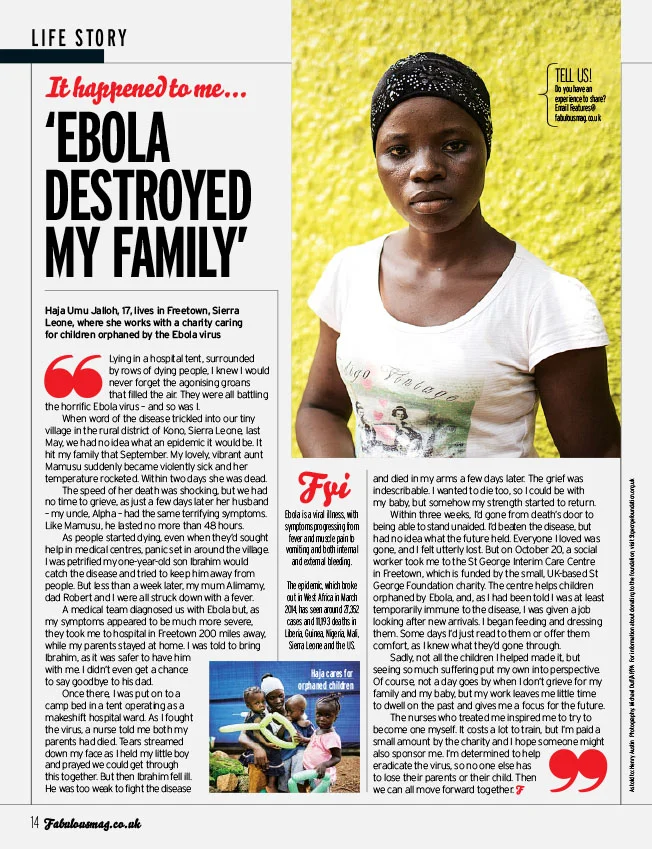 Fabulous Mag - Ebola Destroyed My Family