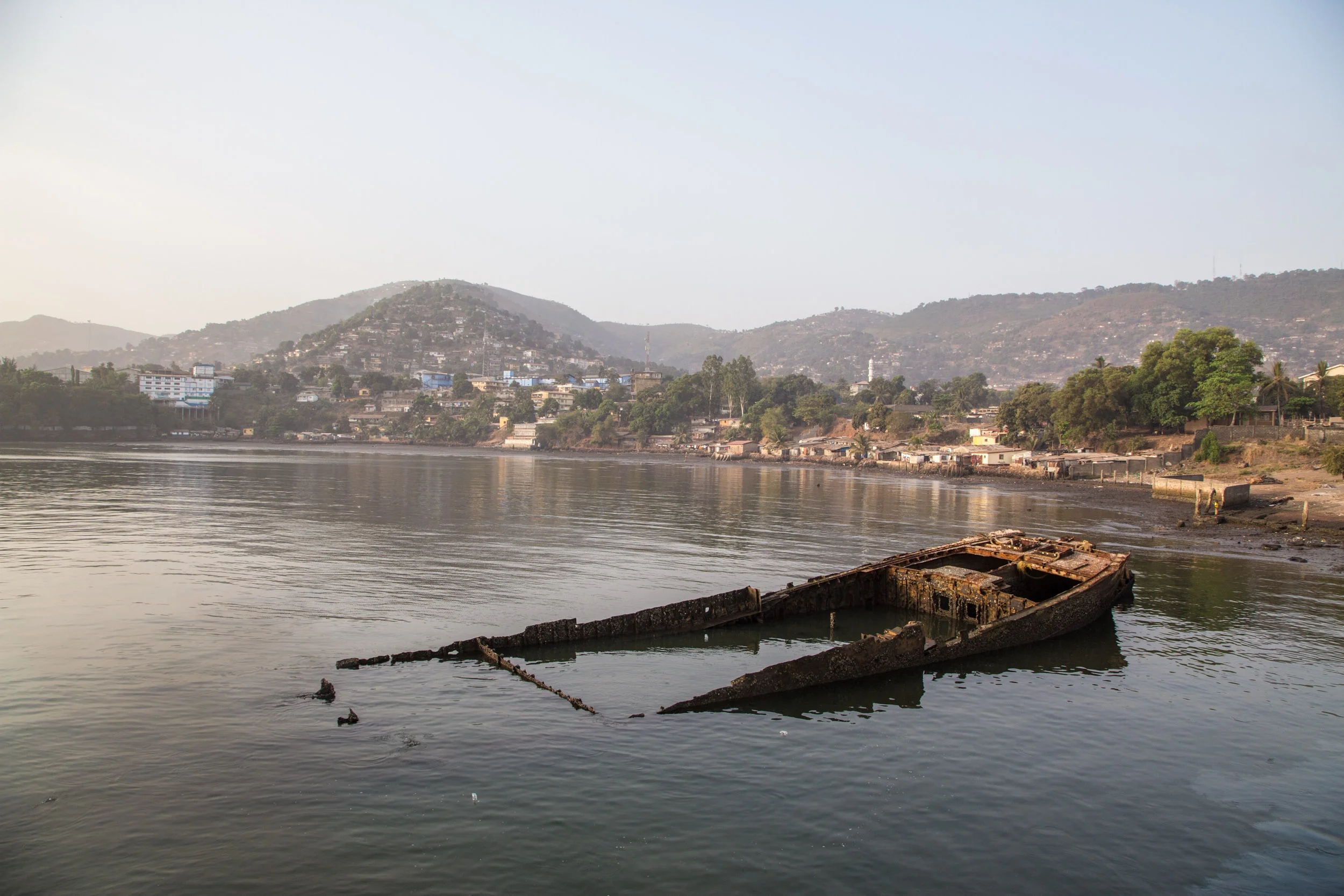 A wreck in Cline Bay