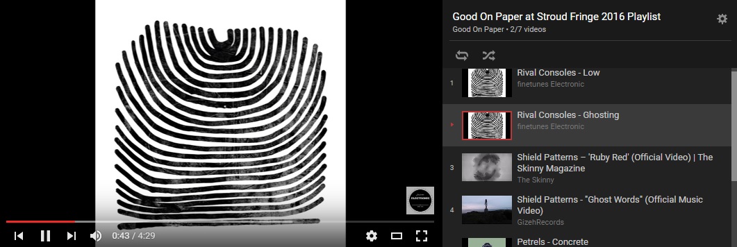 Click here for our fringe playlist ft. Rival Consoles, Shield Patterns, Petrels and Body Clocks..