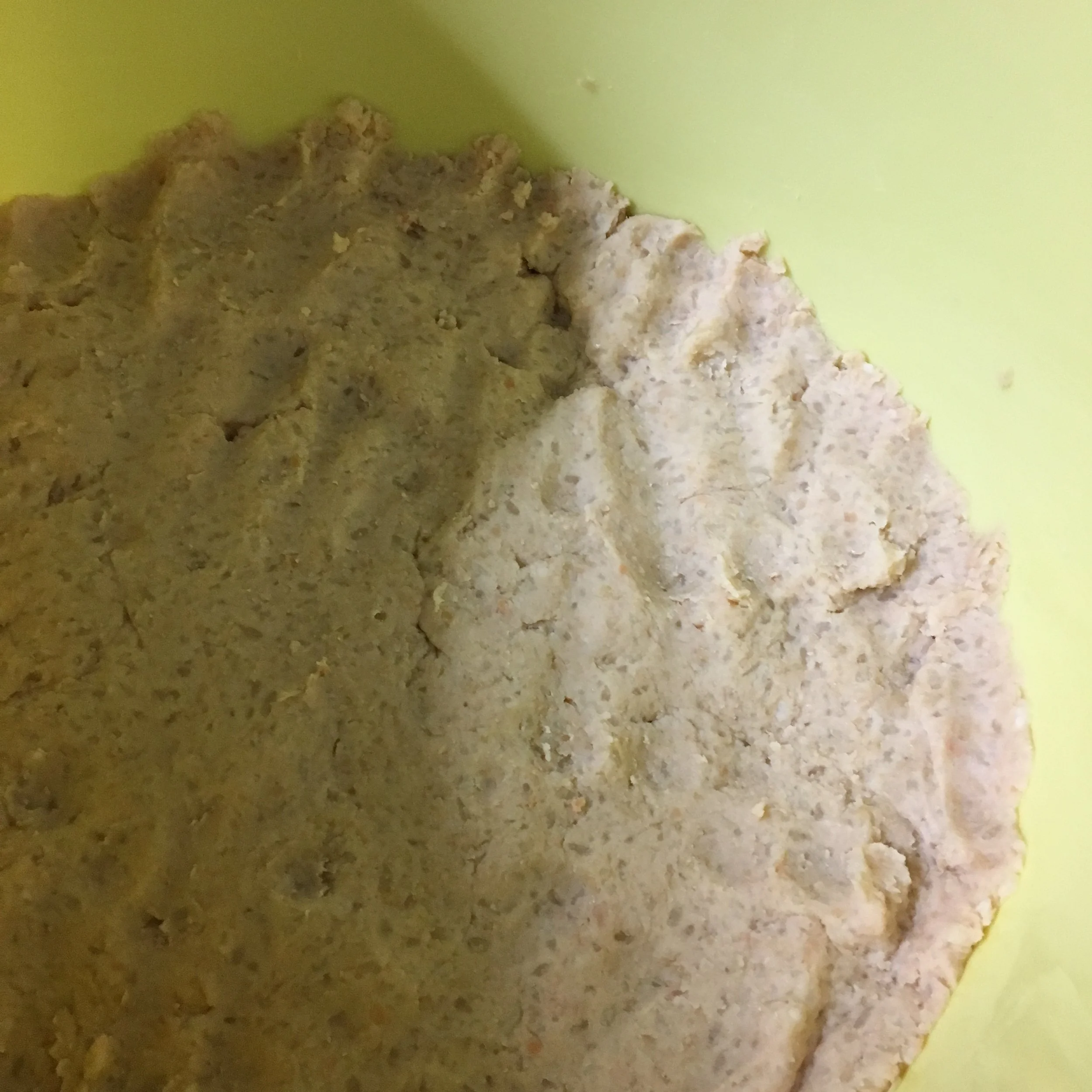 仕込み終わった味噌。出来上がりは1年後です。