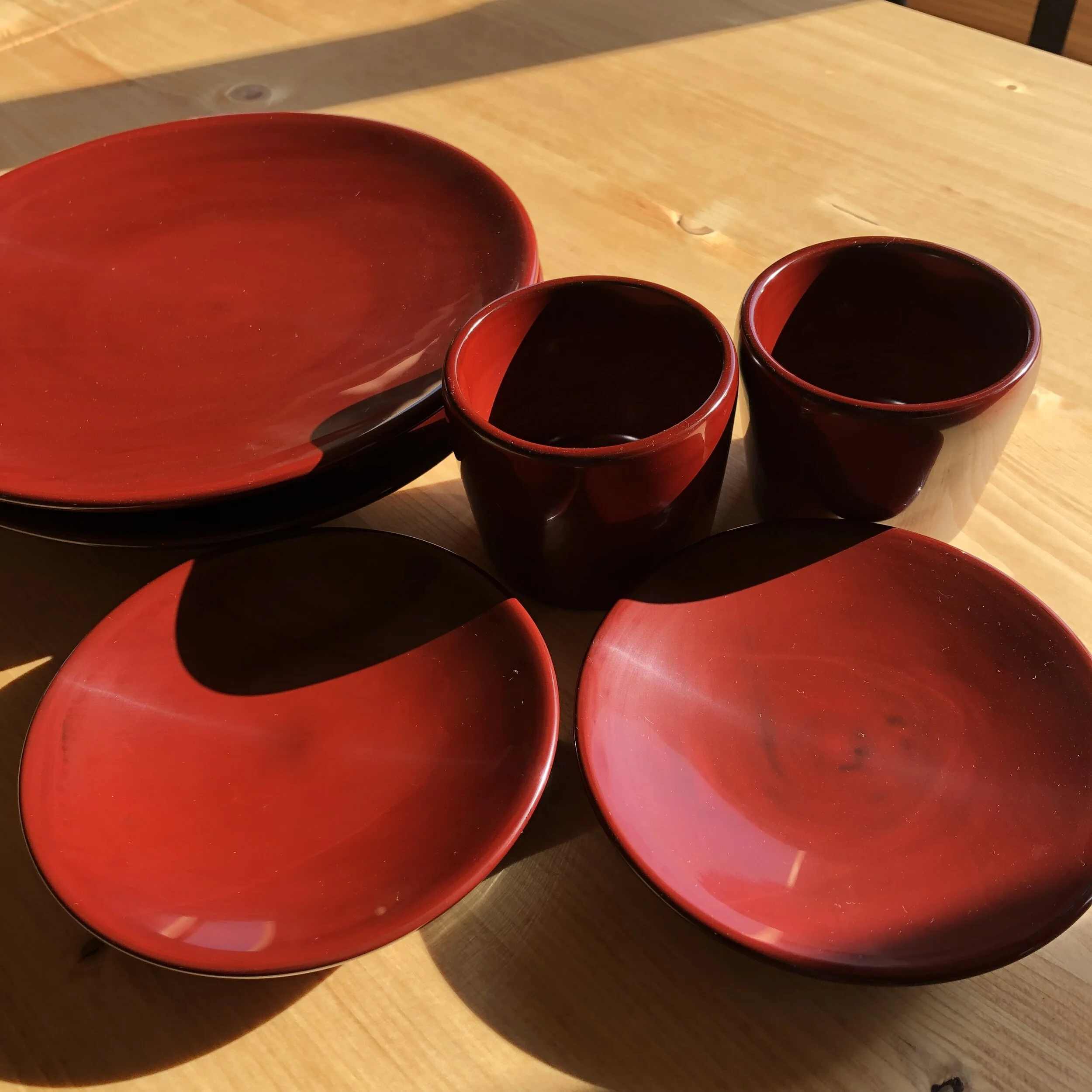 サトウショウタさんに作っていただいた漆器。