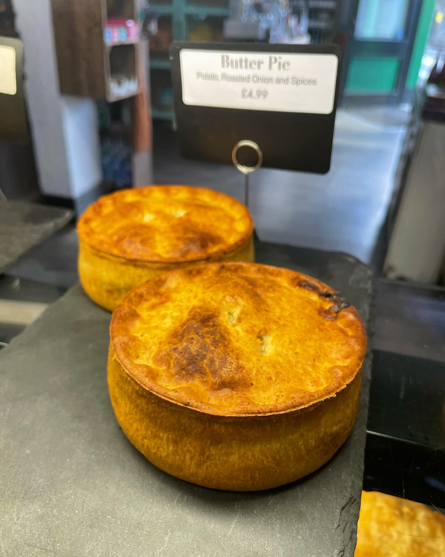 🥧🥧🥧 The Butter Pie is back 🥧🥧🥧 
If you like Potatoes 🥔 Caramelised Onion 🧅 Double Cream &amp; Spices then this is the pie for you 🍴🍴🍴
#guesswhosback 
.
.
.
.
.
.
.
.
.
.
.
.
.
.
.
.
#pie #food #foodie #northernpie #local #rattleghylldeli #