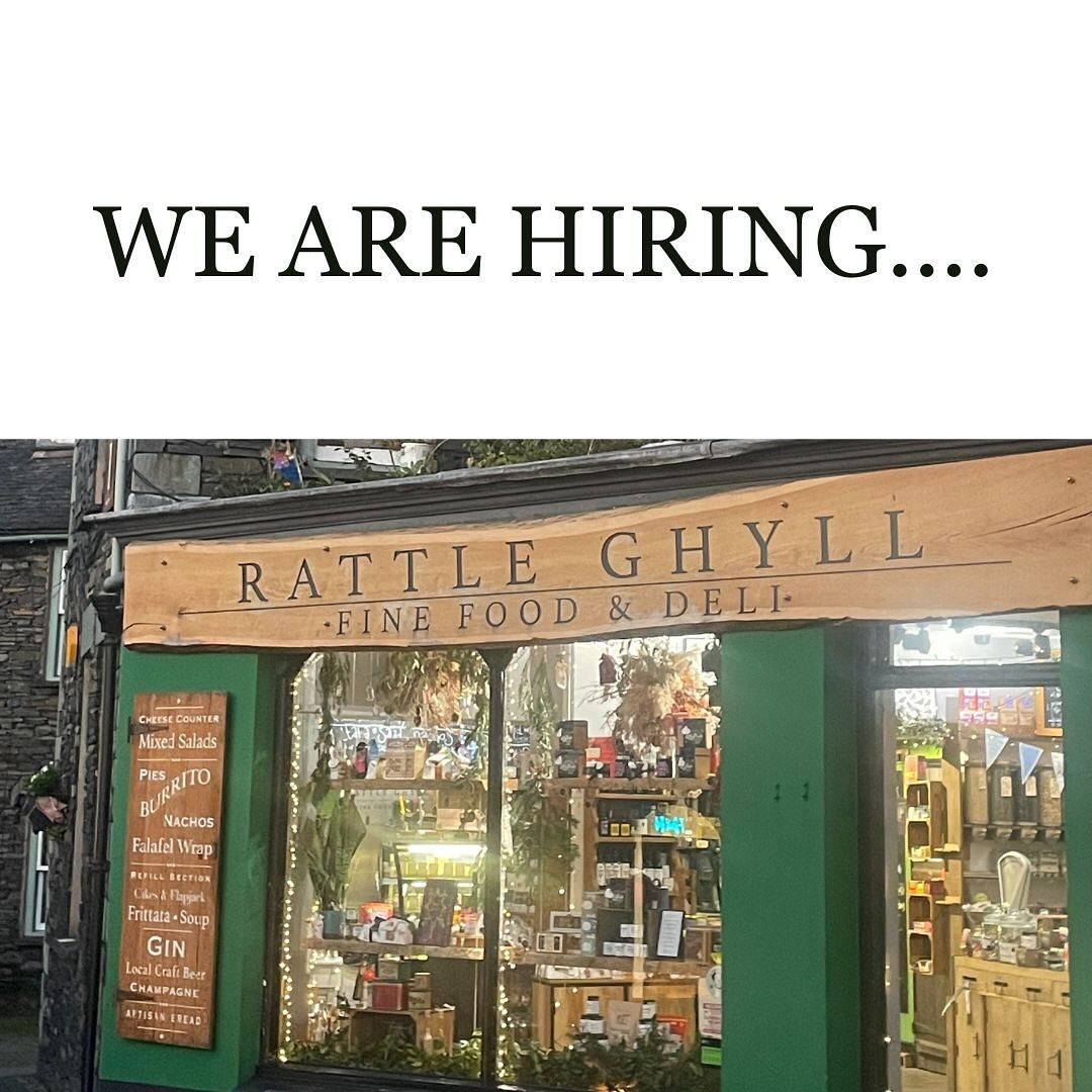 🗣️We are looking for someone to come and join the Rattle Ghyll community here in Ambleside.

🕺🏻💃We are looking for a hardworking individual with a team mentality to join us. Enthusiasm and a positive approach is a must, along with a passion for g