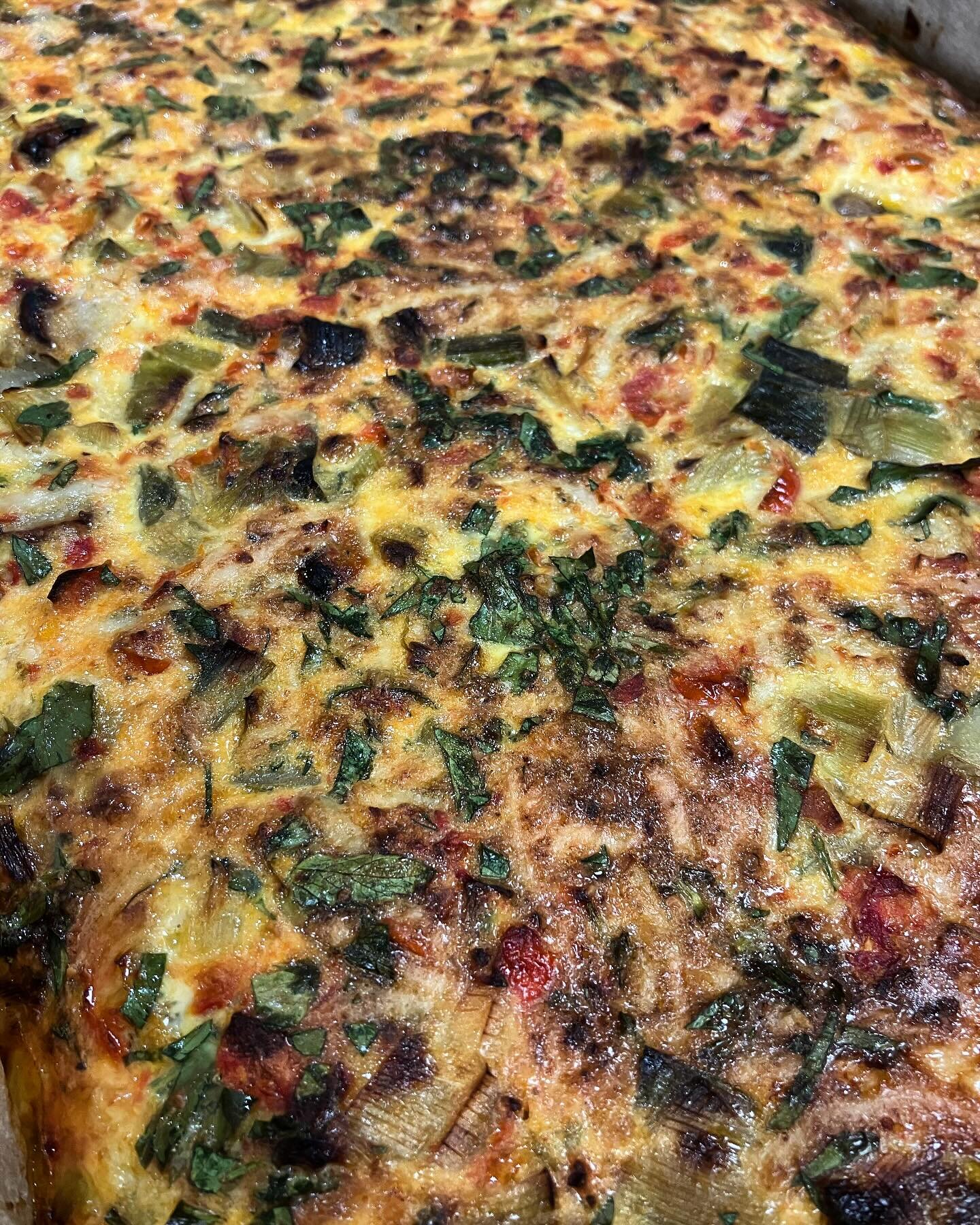 🥚 It&rsquo;s FRITTATA Time!!! 🥘 

❤️ It&rsquo;s out of the oven and it&rsquo;s a big one! So we hope there will be enough to feed you all?!?!

🏃 Come and get it! 🏃&zwj;♀️ 

⏰ Open til 5&hellip;.but can&rsquo;t promise this will last til then!