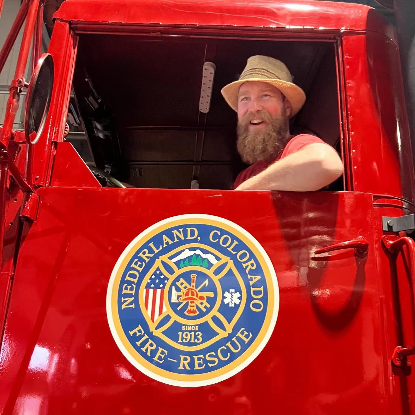 ✨It&rsquo;s this guys birthday today! 

🎁Happy Birthday to you!

💃🕺It&rsquo;s been a fun filled year! 

There&rsquo;s a good story behind him being in a fire truck in Nederland Colorado! 😝 🚒