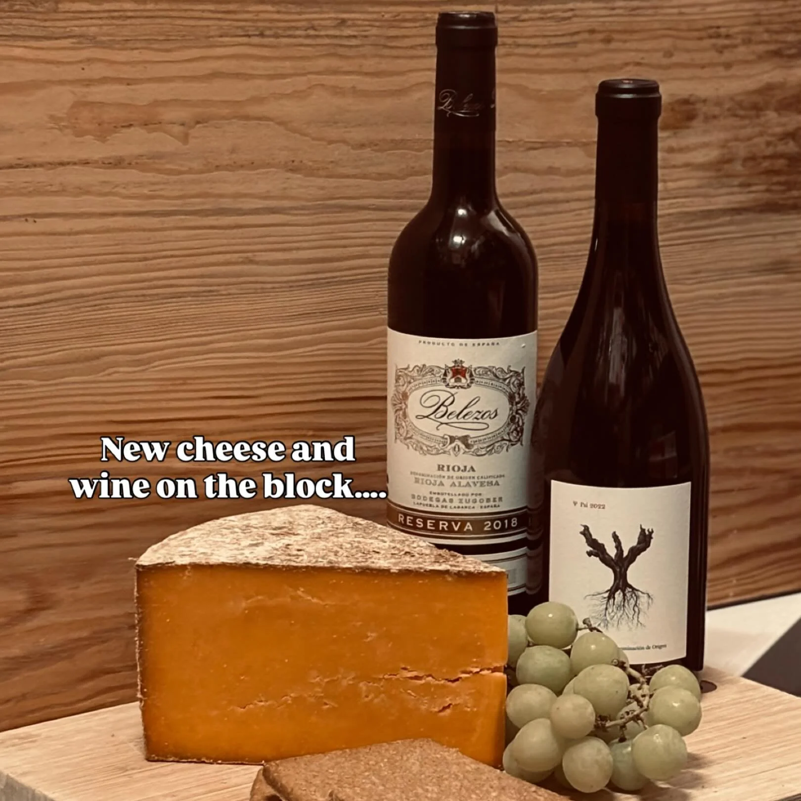 🧀 We have a new cheese on the block 🧀 

🍷It goes so well with the New Rioja too 🍷 

Sparkenhoe Red Leicester is Englands only unpasturised Red Leicester Cheese. It is made using traditional methods, it is bound in muslin cloth and maturing it for
