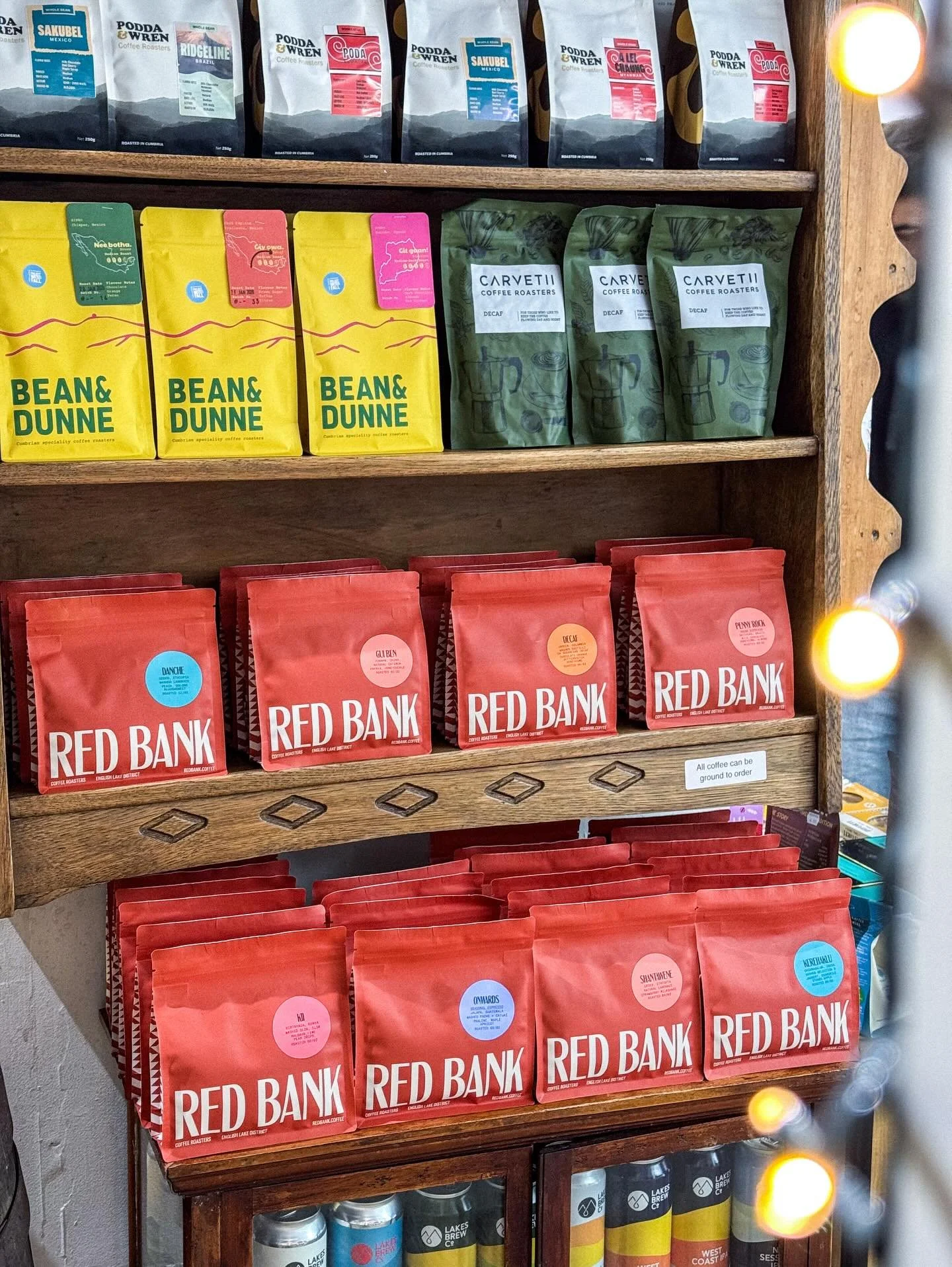 Our coffee shelf is looking lovely &amp; full at the moment with our new addition of @redbankcoffee 🤩

Whole bean &amp; ground available ☕️

#lakedistrictnationalpark#lakedistrict#cumbria#coffee#deli