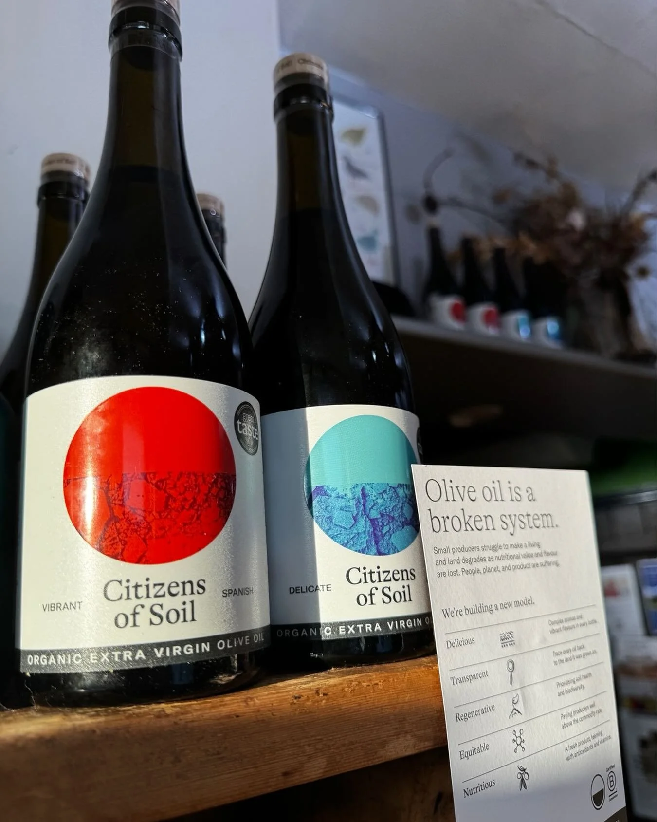 New on our shelves are these beautiful @citizensofsoil olive oils 🫒

Supporting small producers practicing regenerative farming, and the bonus of an elegant bottle that would fit into any kitchens essentials! ✨

#thelakedistrict #deli