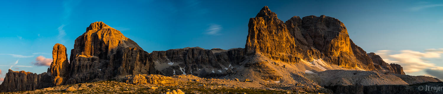 Pano of the Sella Mountain Group