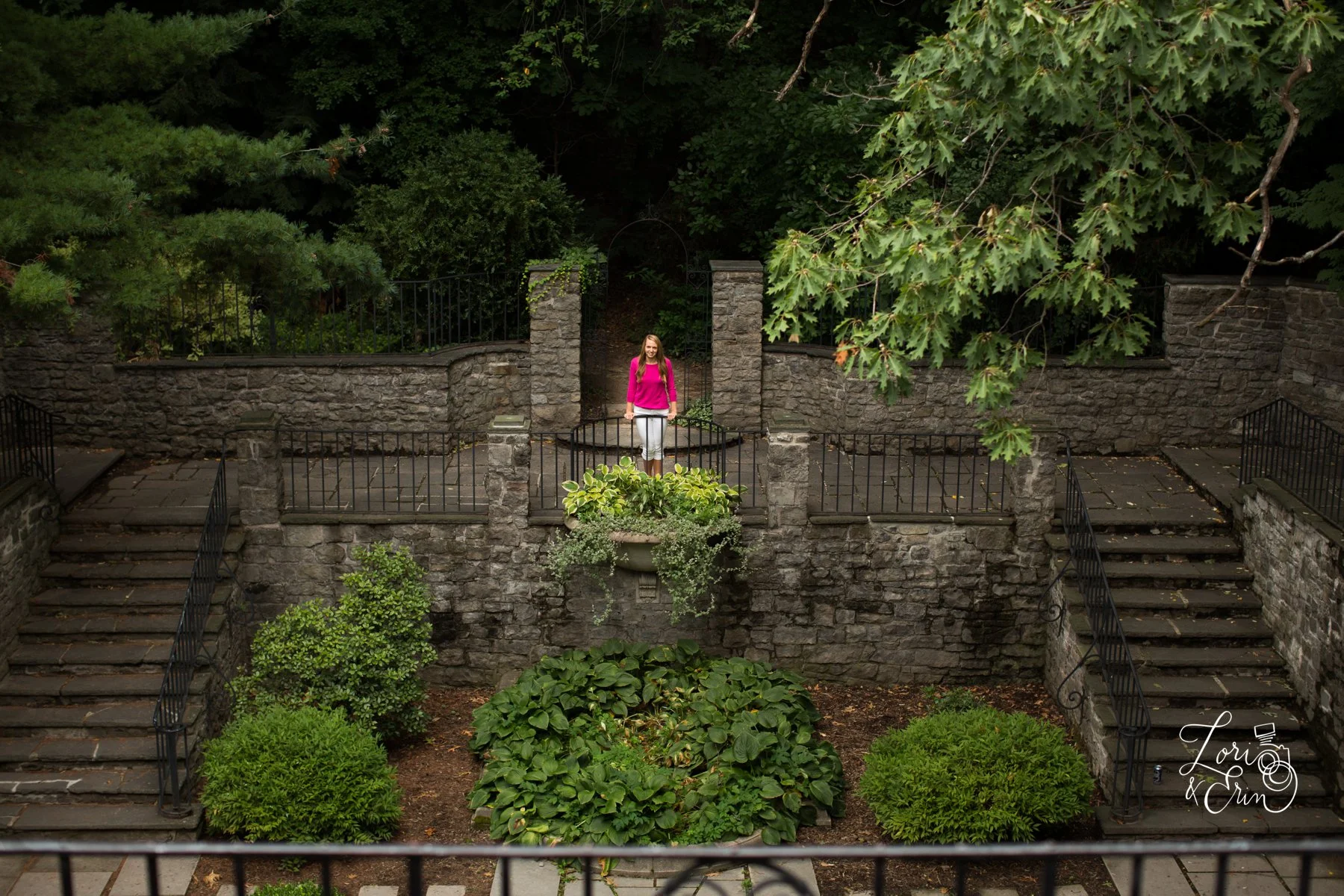 Mercy High School Senior Photos: Krista at the Sunken Gardens