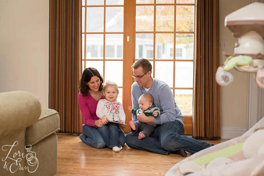 At home family portraits | Rochester NY