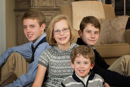 four kids