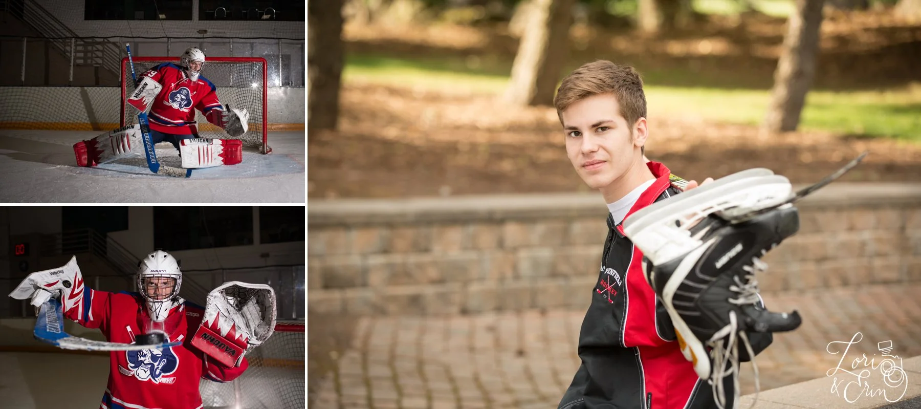 ice arena,ice rink,senior portraits,