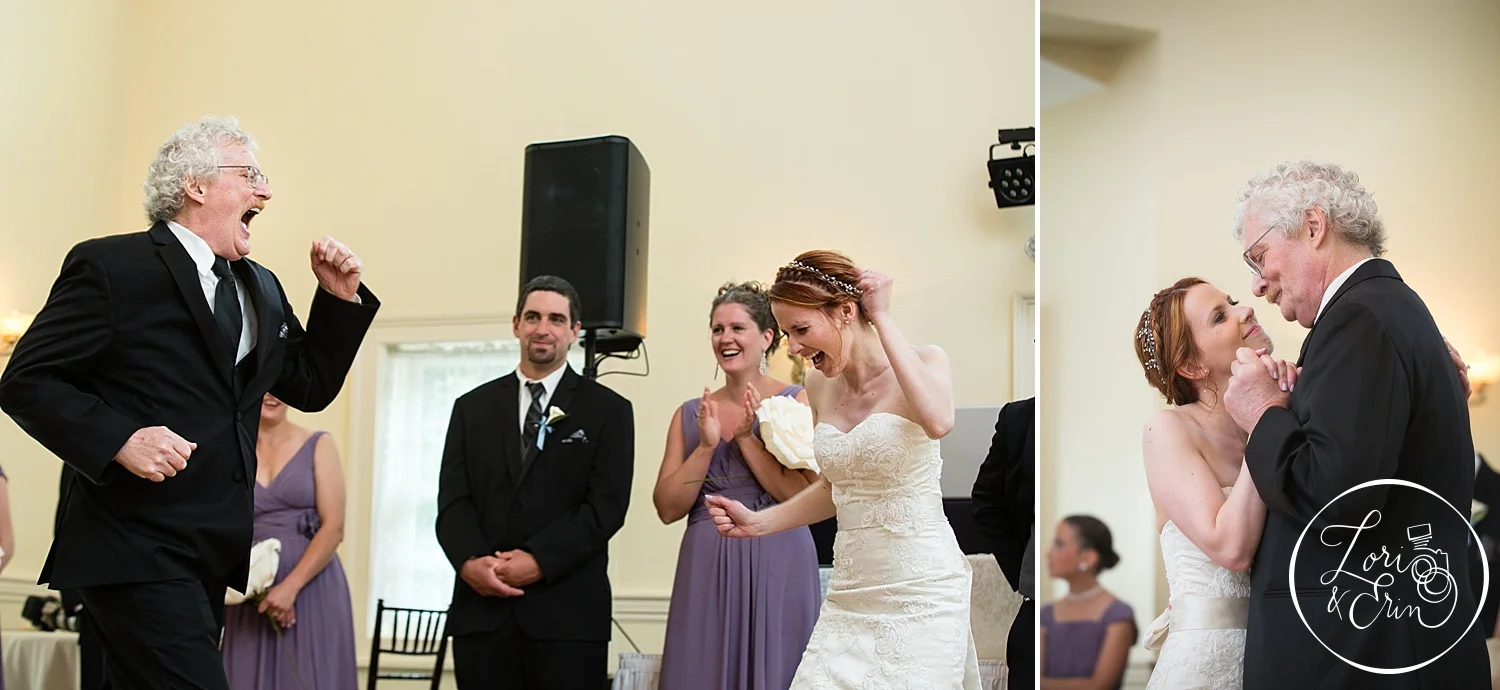 Gotta love a father-daughter dance that starts out with a little crazy, head-banging dancing! :)