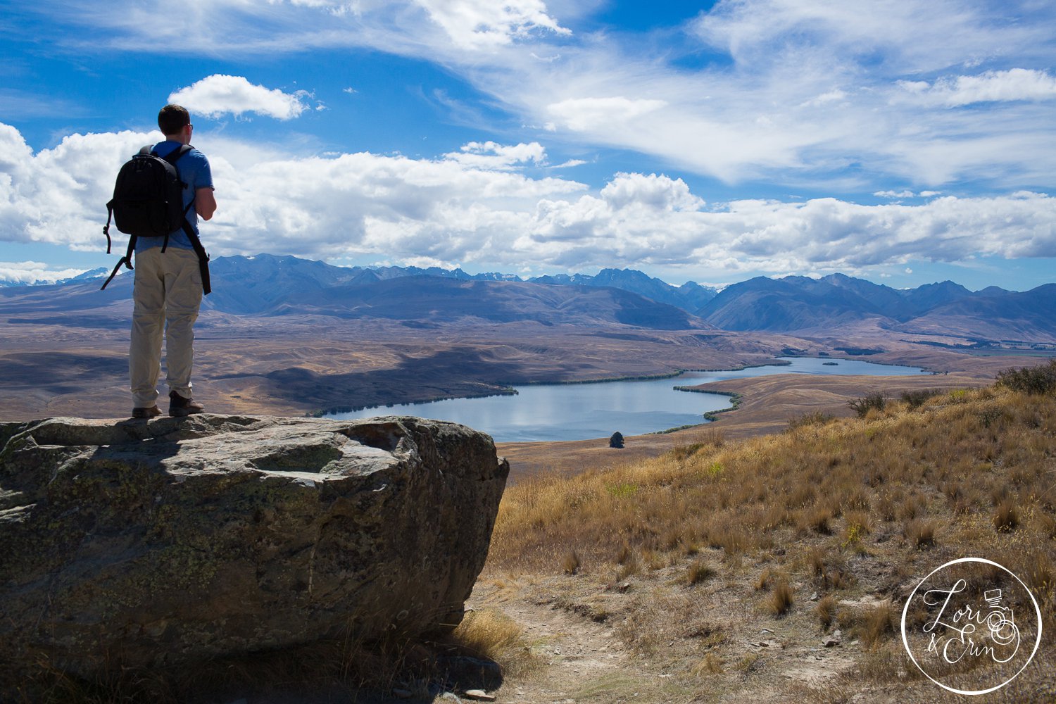  John in his happy place. This is on Mount John in New Zealand. 