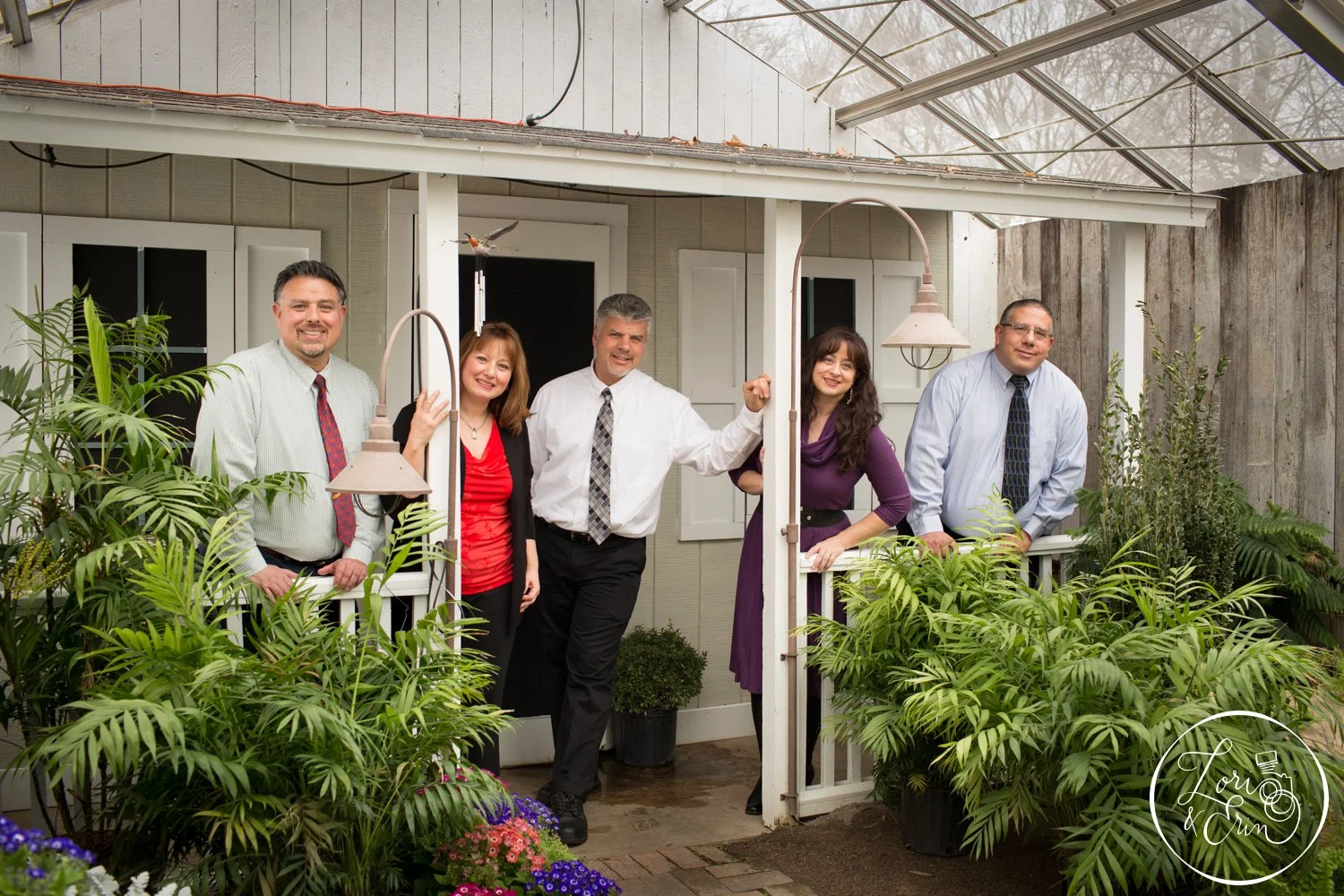 A Family Portrait at Lamberton Conservatory in Rochester NY